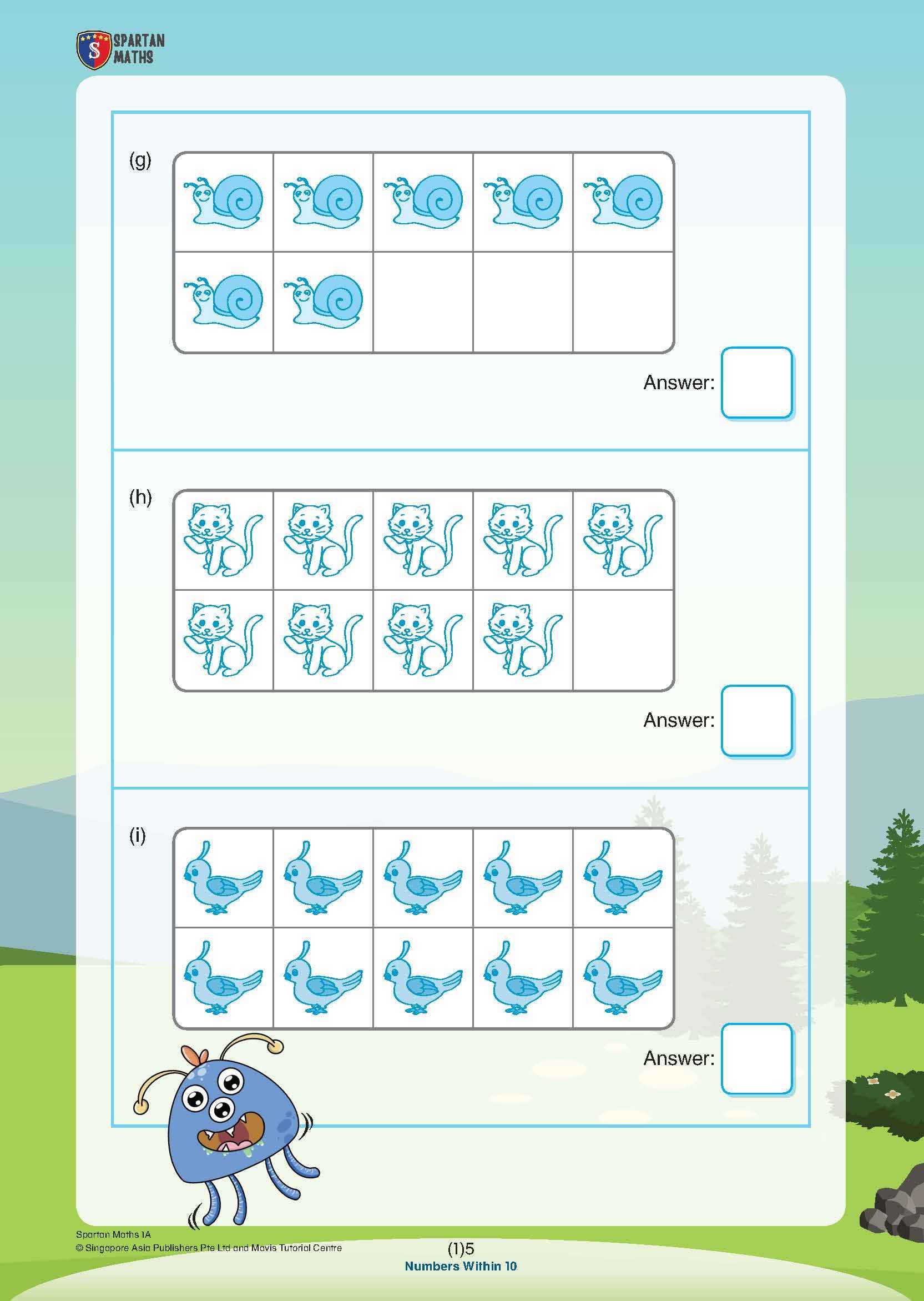 Spartan Maths Primary 1A (Levels 1 to 10)