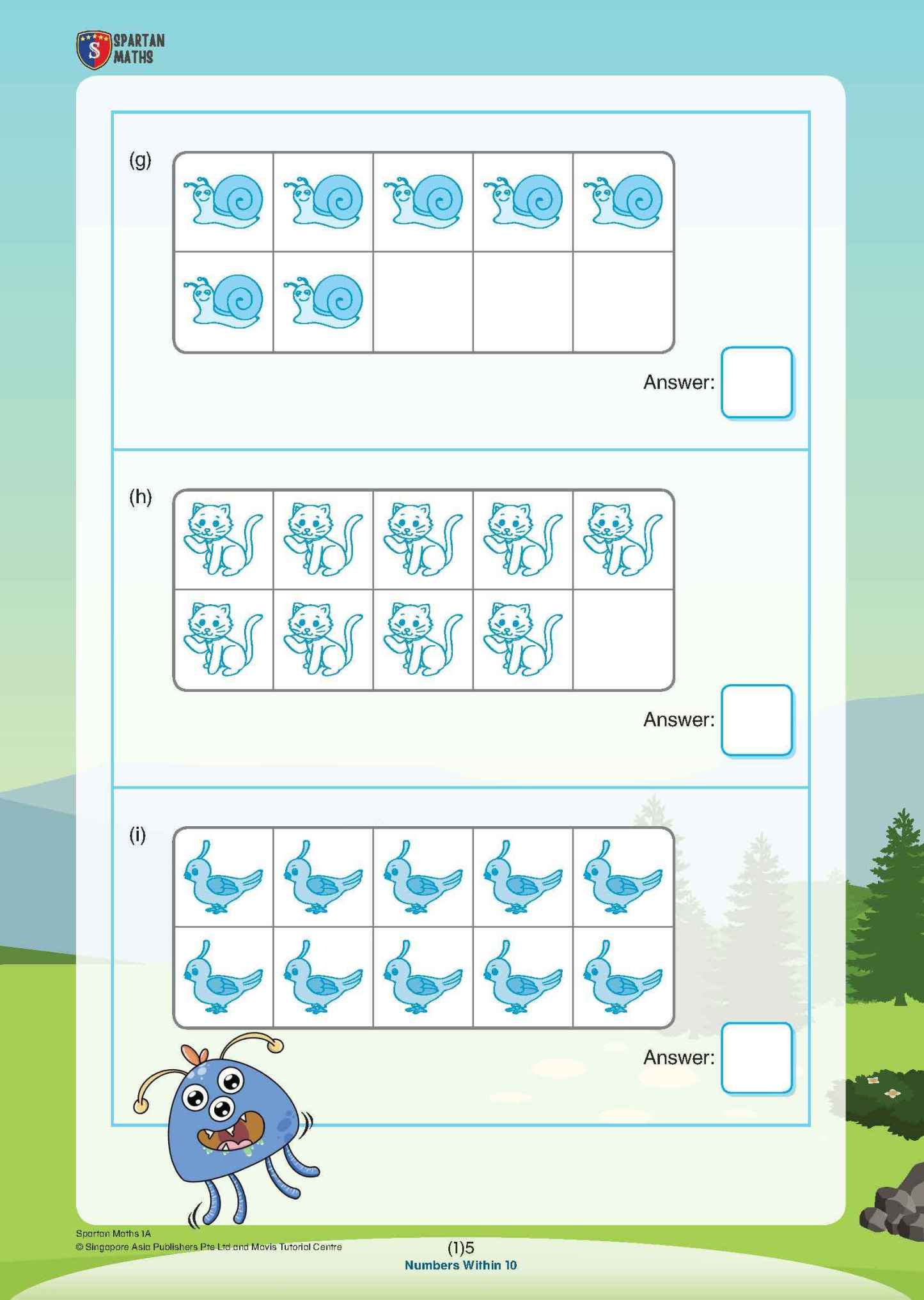 Spartan Maths Primary 1A (Levels 1 to 10)