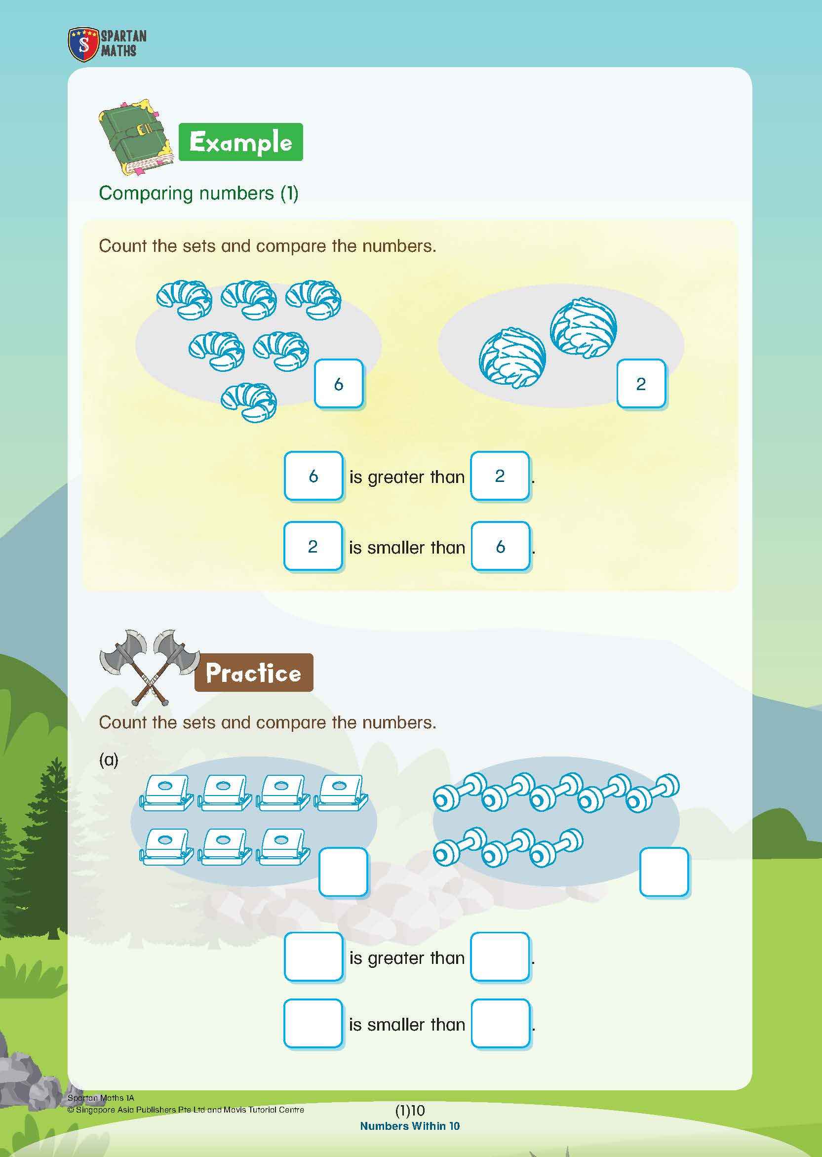Spartan Maths Primary 1A (Levels 1 to 10)