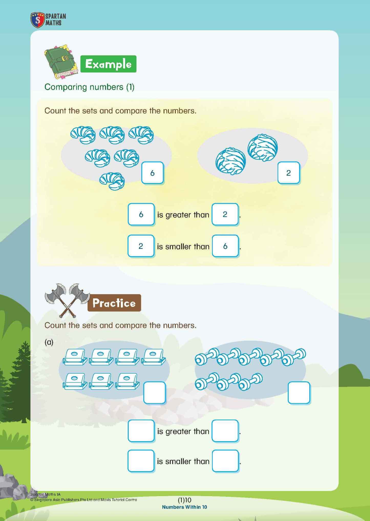 Spartan Maths Primary 1A (Levels 1 to 10)