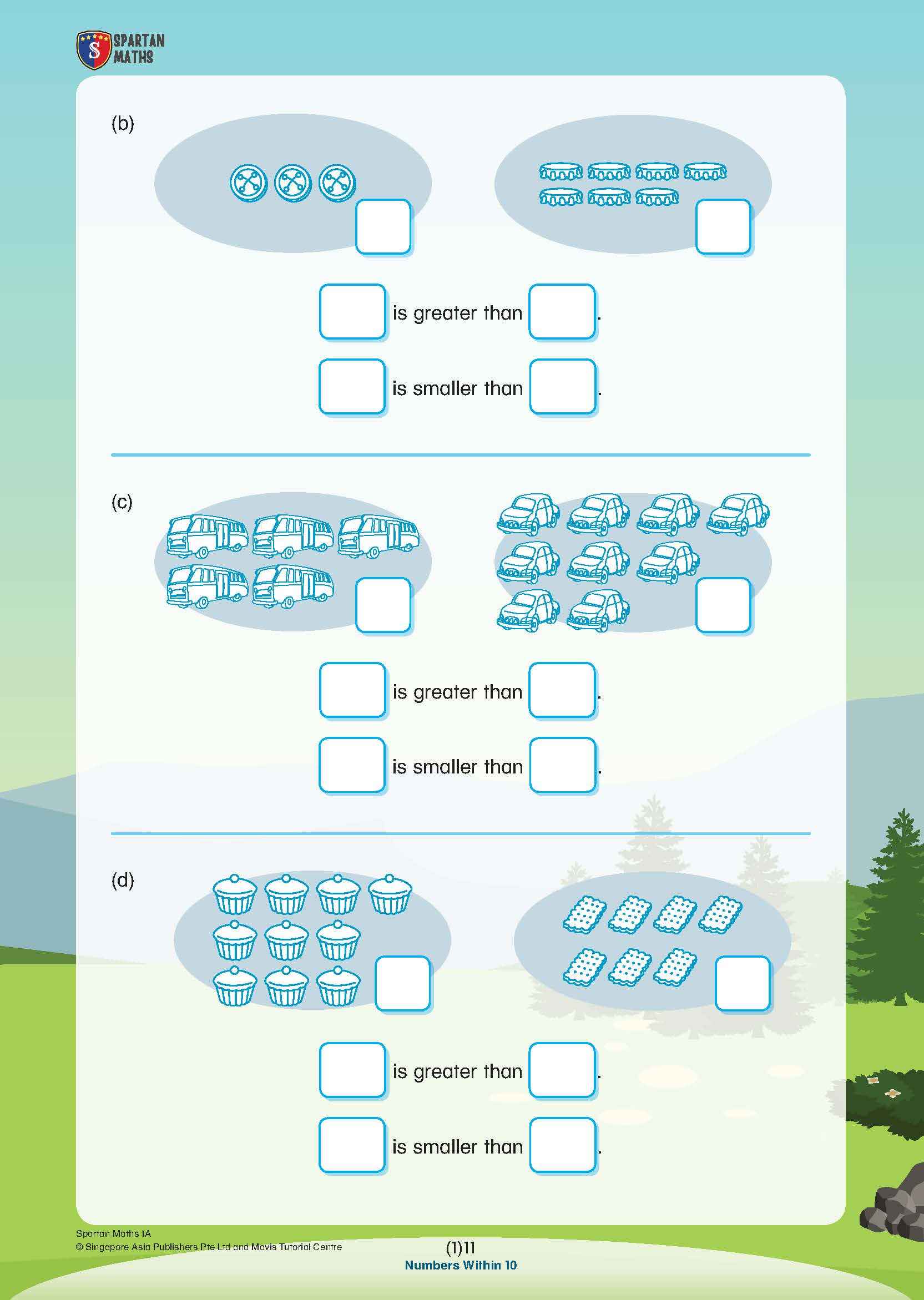 Spartan Maths Primary 1A (Levels 1 to 10)