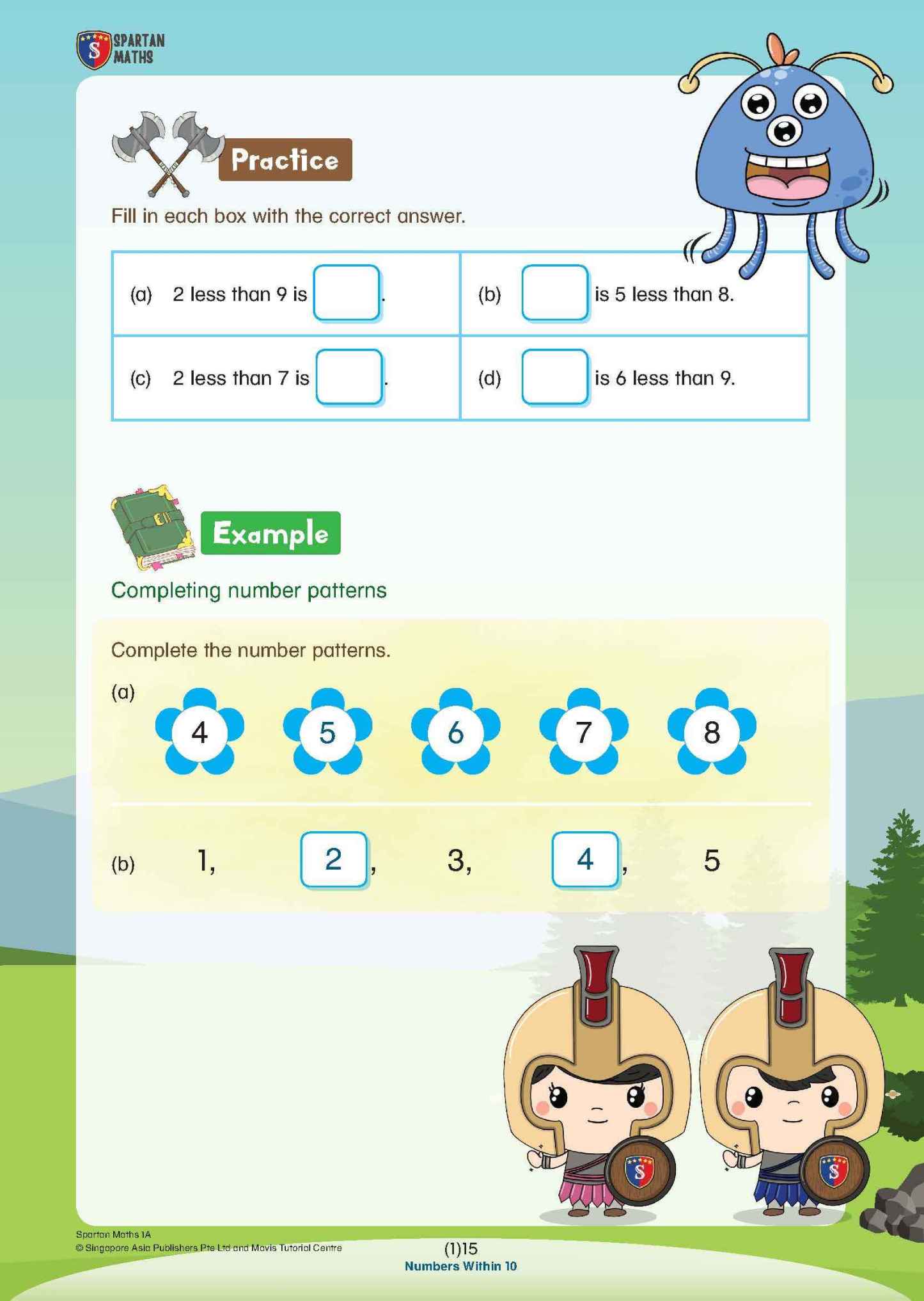 Spartan Maths Primary 1A (Levels 1 to 10)