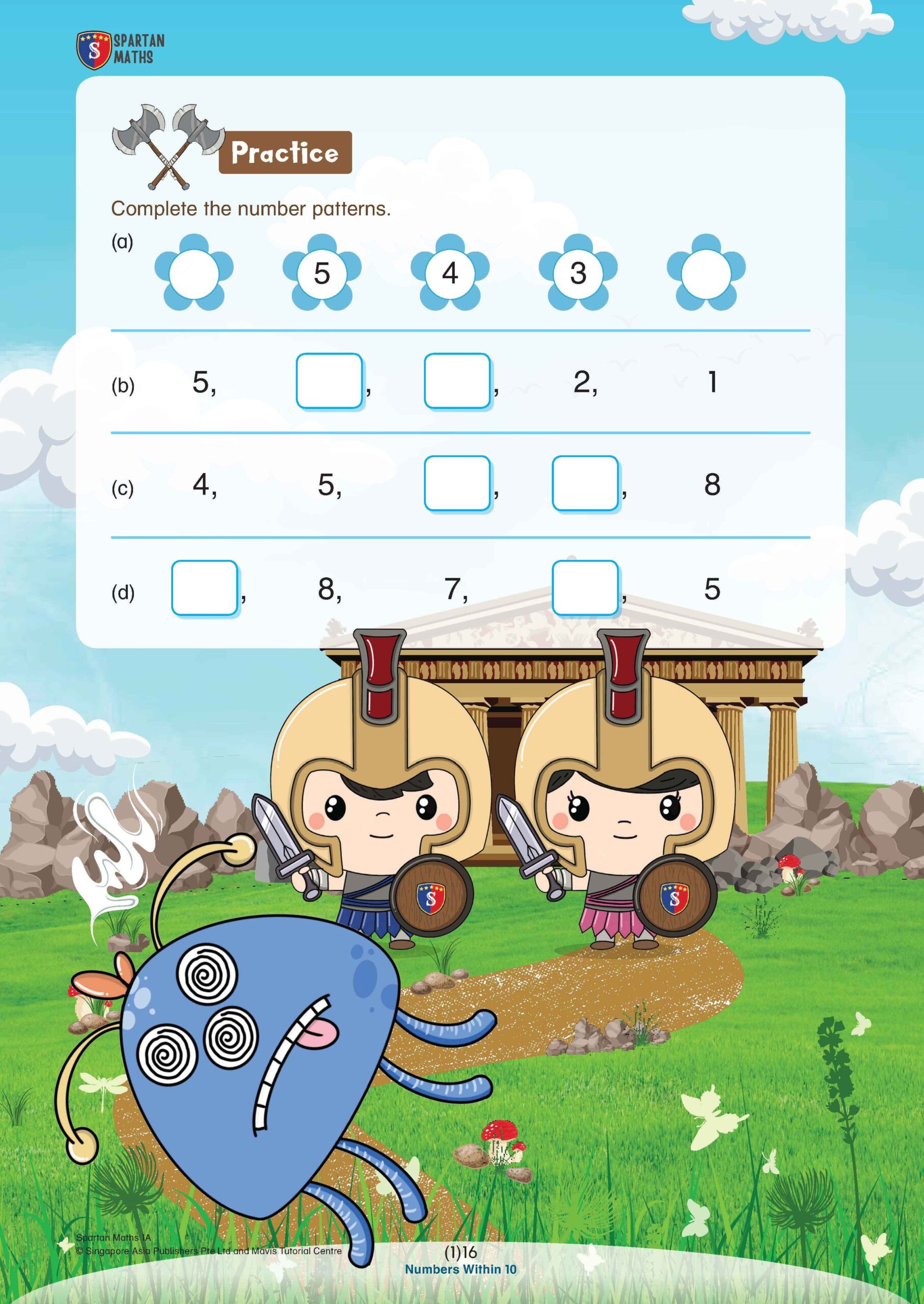 Spartan Maths Primary 1A (Levels 1 to 10)