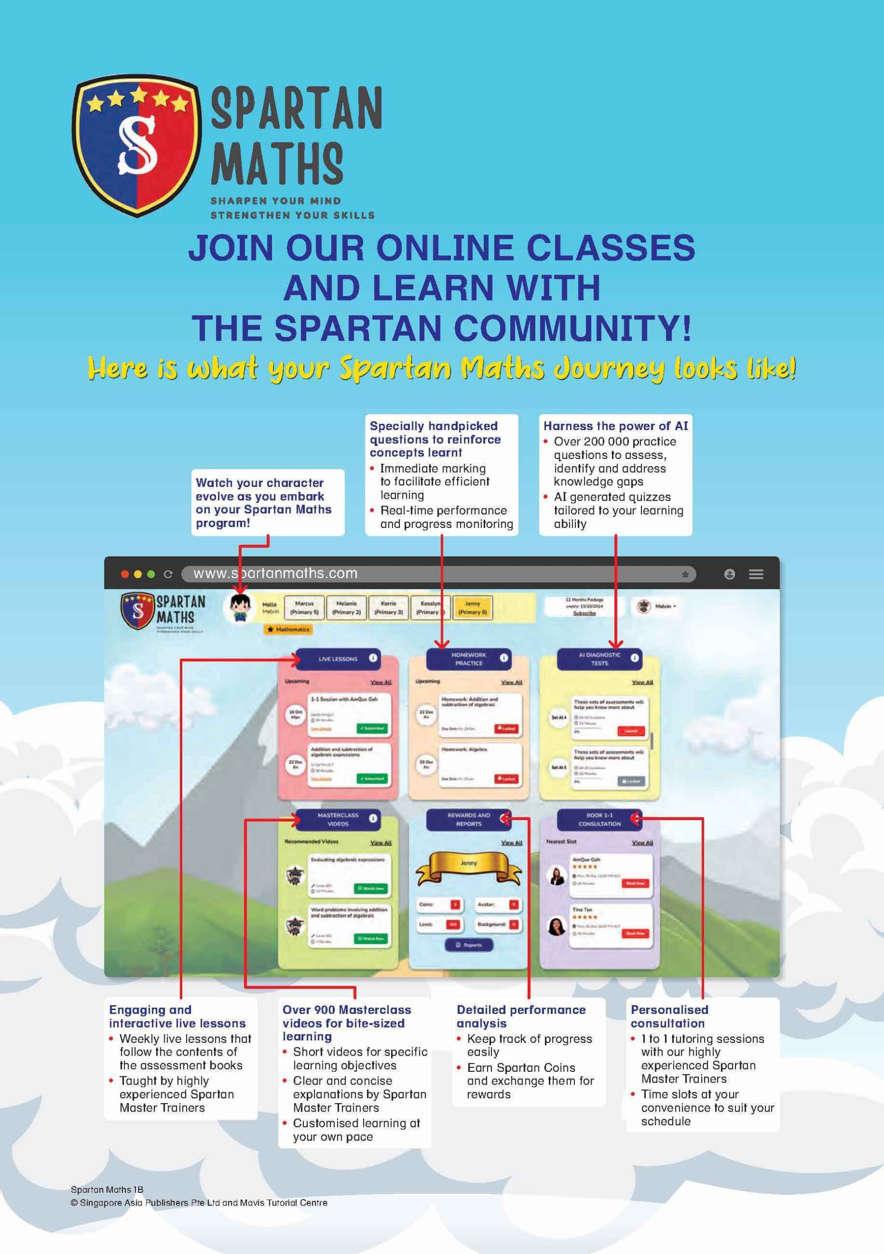 Spartan Maths Primary 1B (Levels 11 to 20)