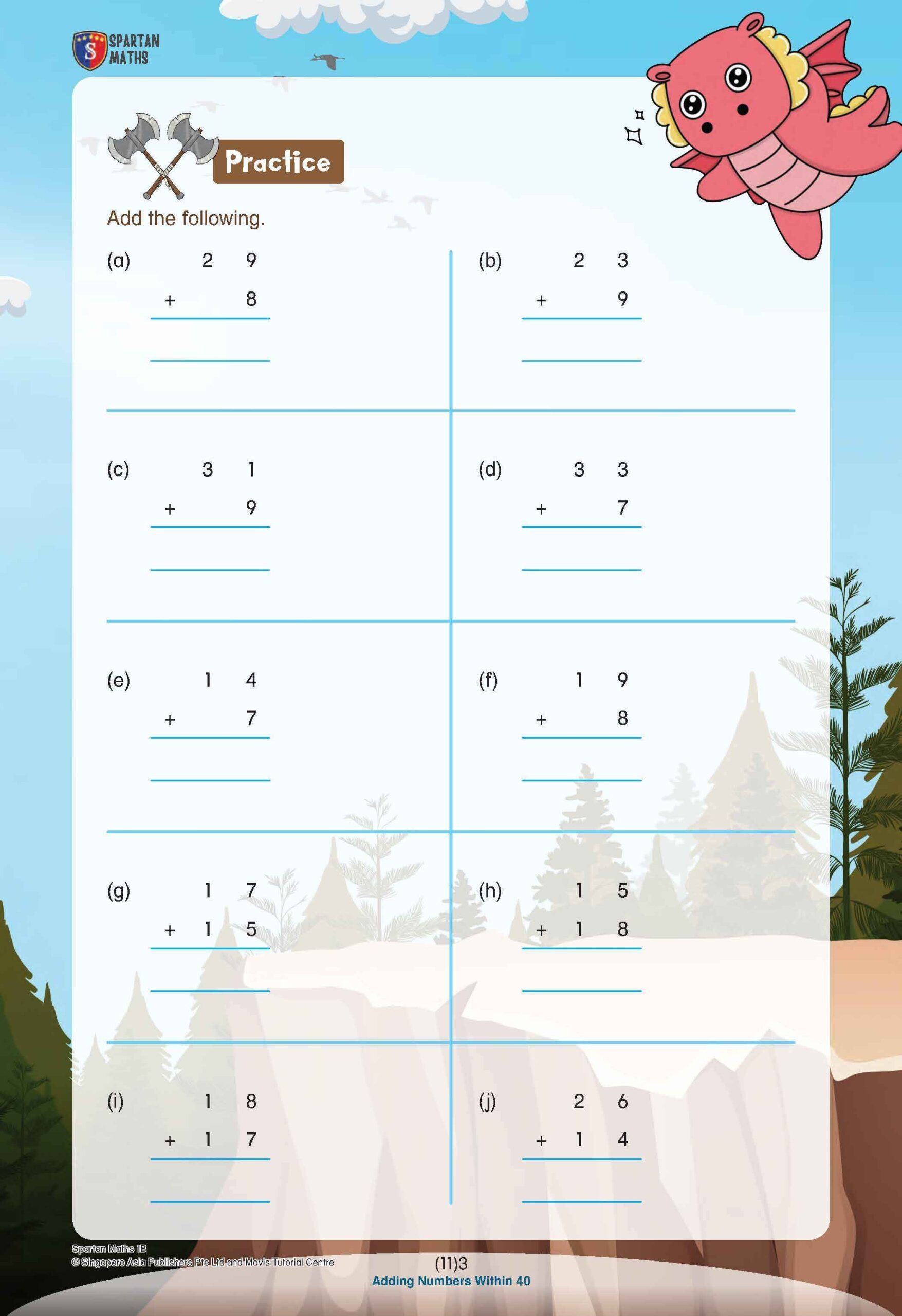 Spartan Maths Primary 1B (Levels 11 to 20)