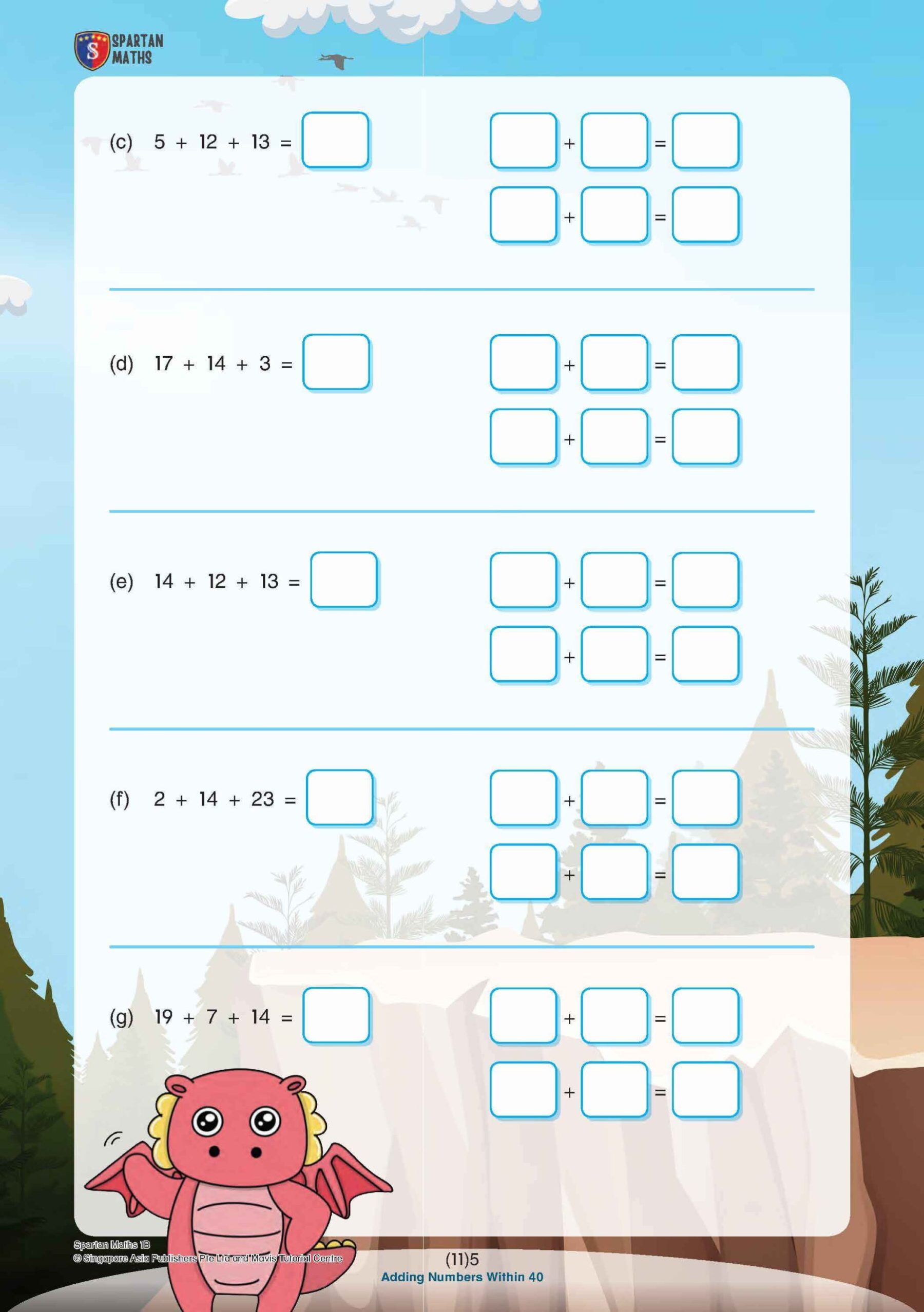 Spartan Maths Primary 1B (Levels 11 to 20)