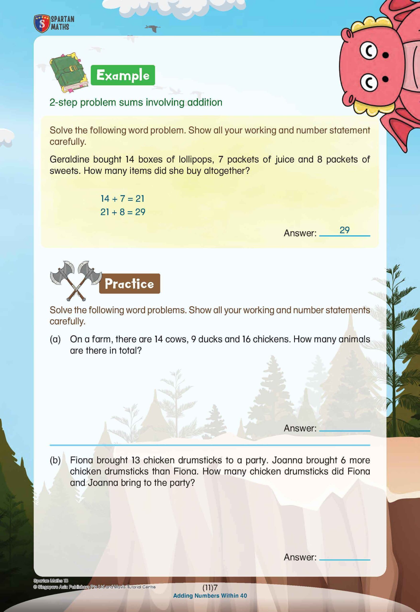 Spartan Maths Primary 1B (Levels 11 to 20)