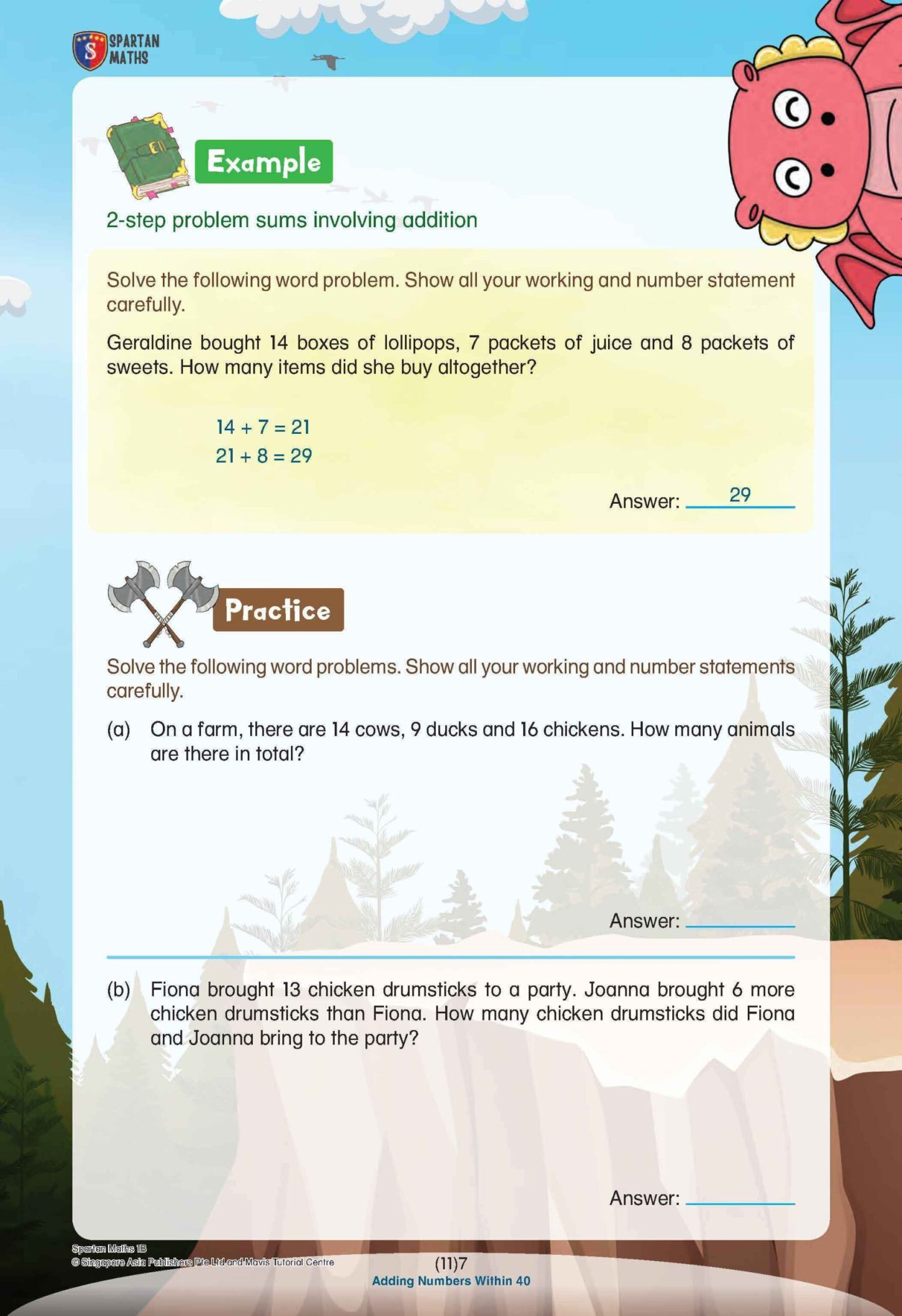 Spartan Maths Primary 1B (Levels 11 to 20)