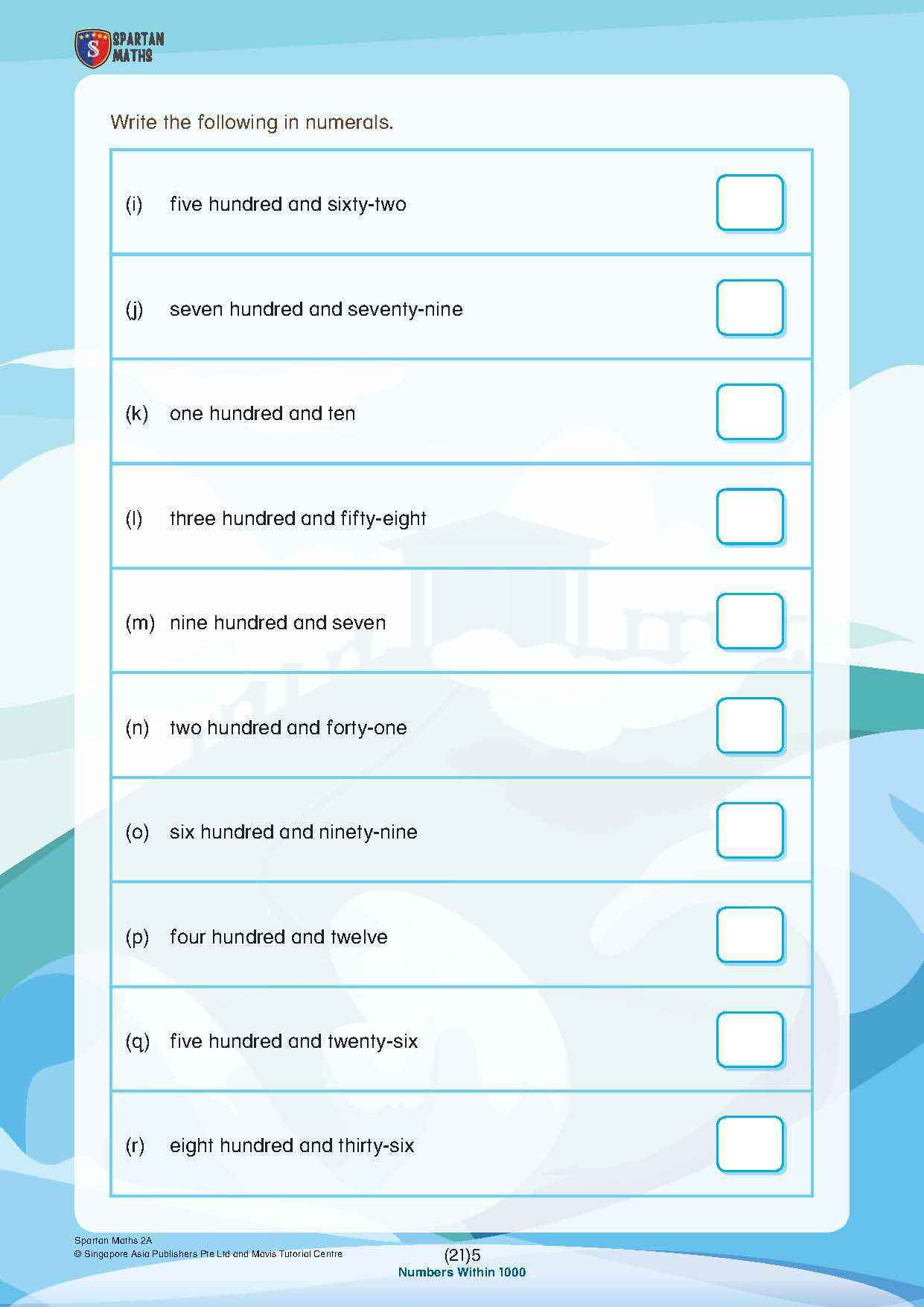 Spartan Maths Primary 2A (Levels 21 to 30)