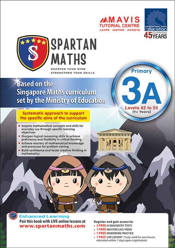 Spartan Maths Primary 3A (Levels 42 to 55)
