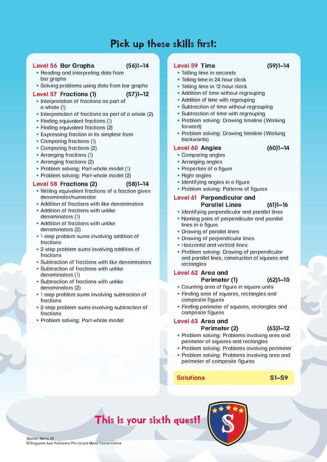Spartan Maths Primary 3B (Levels 56 to 63)