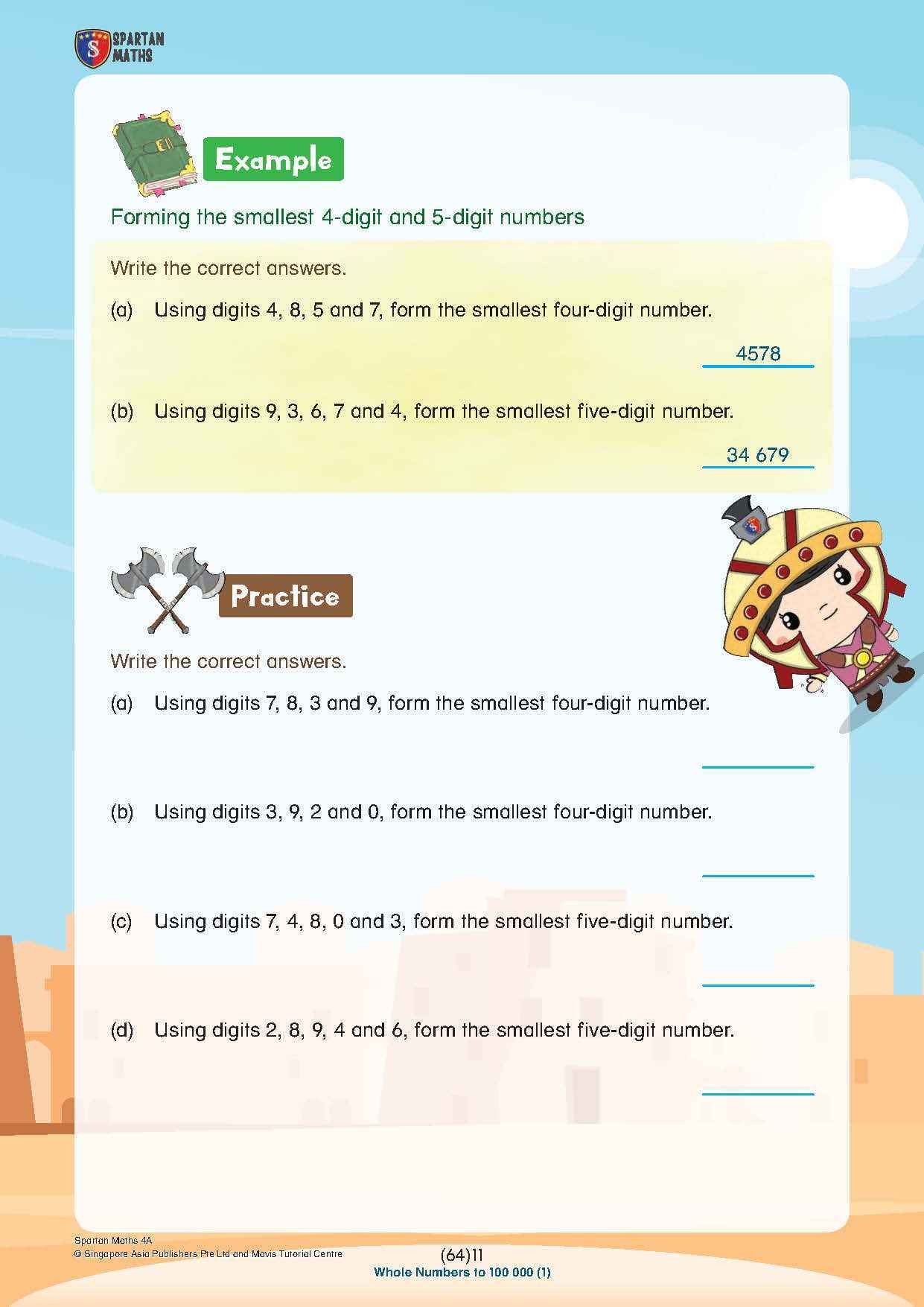 Spartan Maths Primary 4A (Levels 64 to 74)