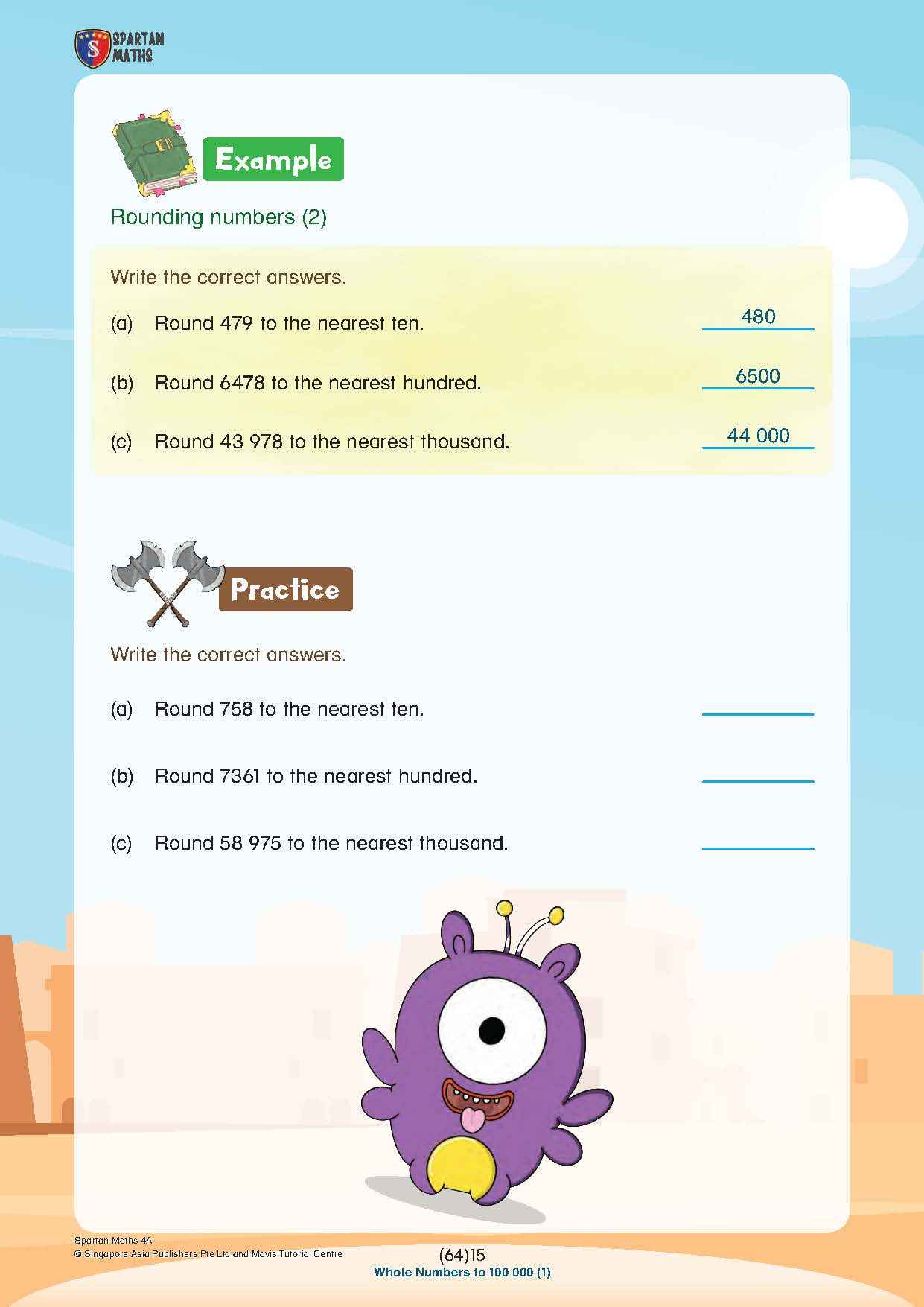 Spartan Maths Primary 4A (Levels 64 to 74)