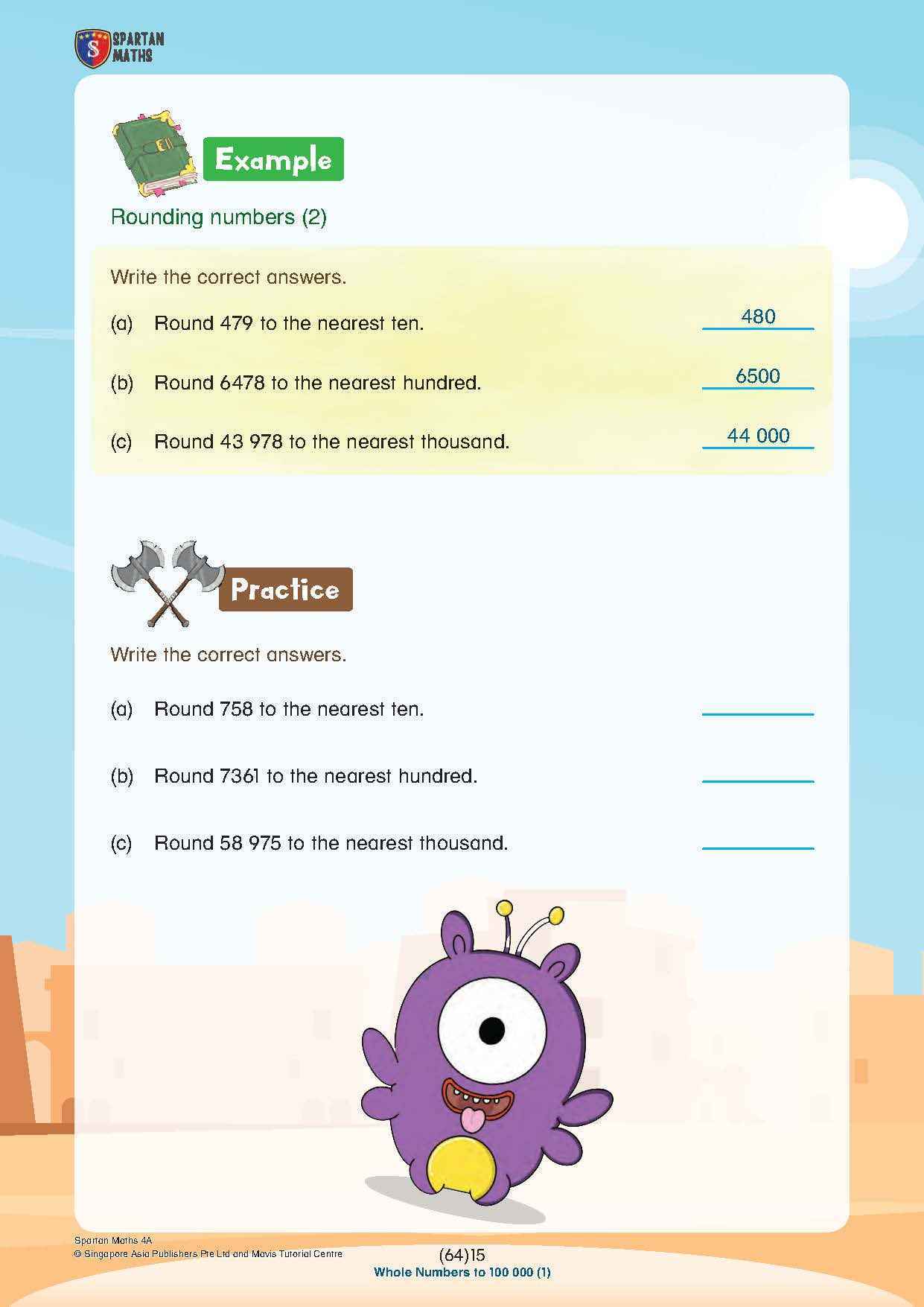 Spartan Maths Primary 4A (Levels 64 to 74)