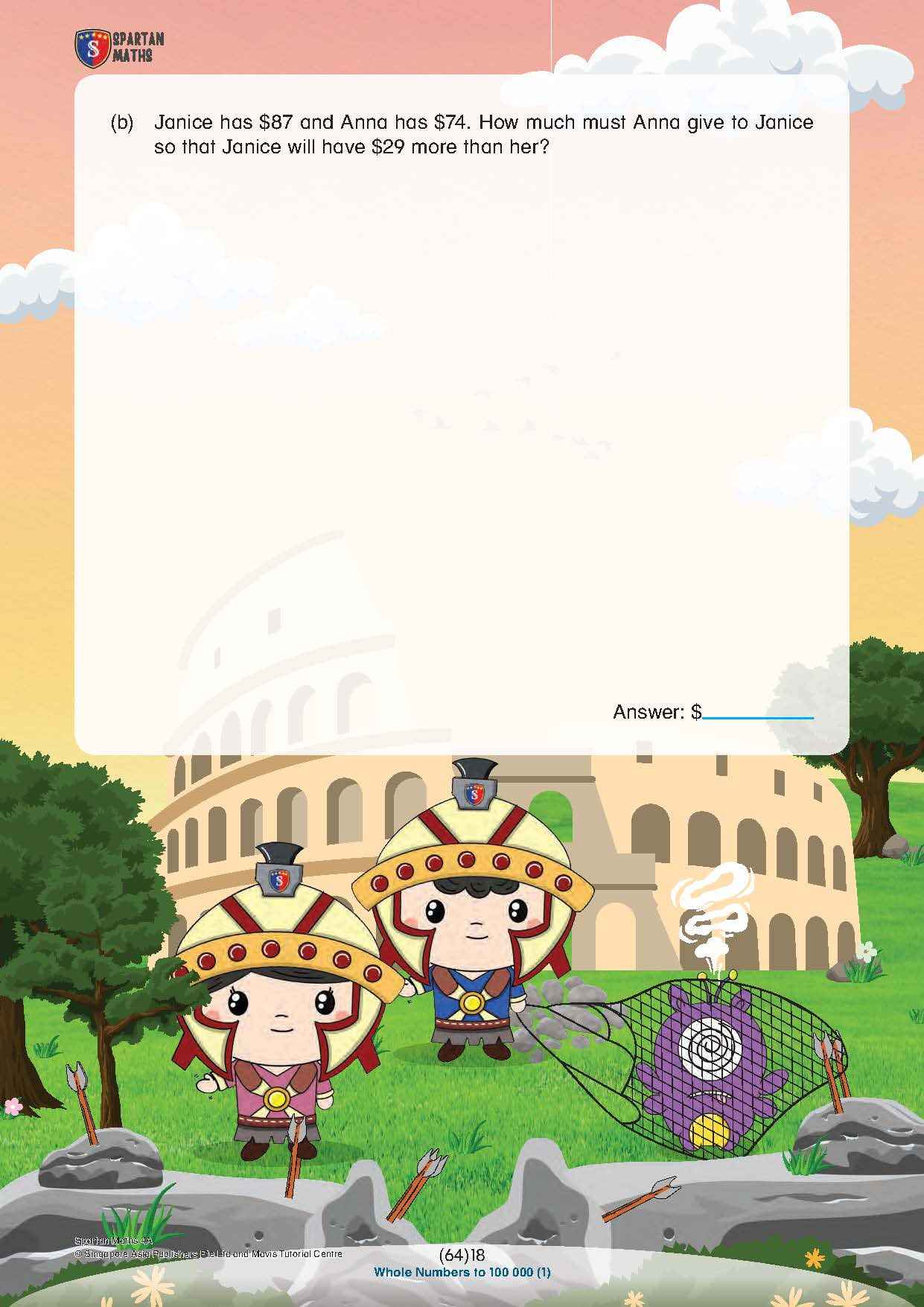 Spartan Maths Primary 4A (Levels 64 to 74)