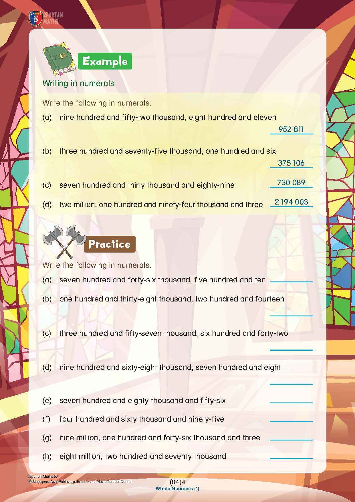 Spartan Maths Primary 5A (Levels 84 to 93)