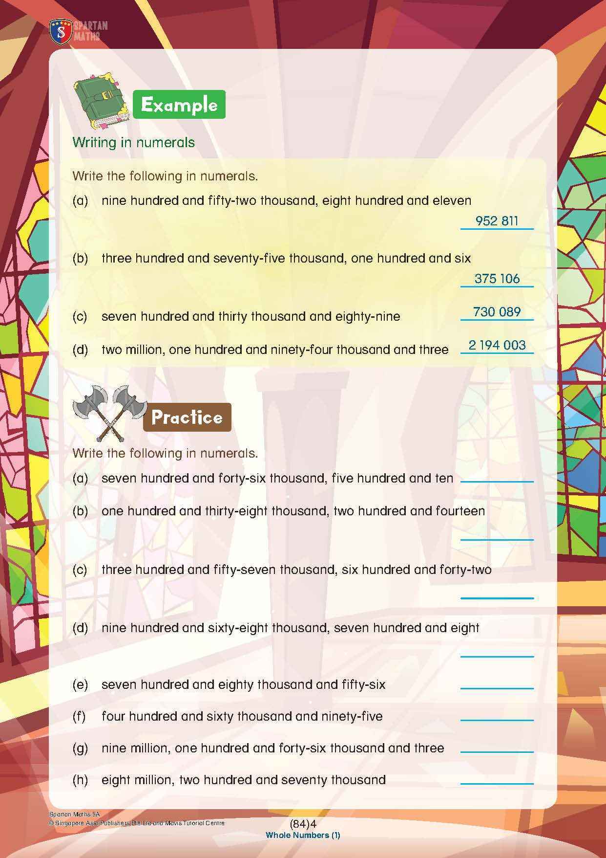 Spartan Maths Primary 5A (Levels 84 to 93)