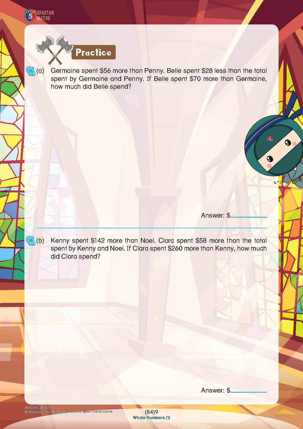 Spartan Maths Primary 5A (Levels 84 to 93)