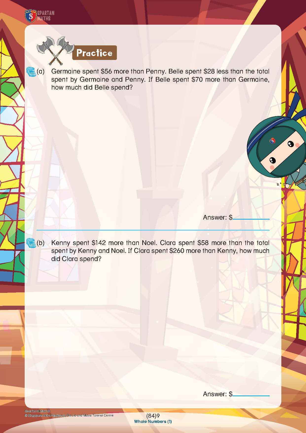 Spartan Maths Primary 5A (Levels 84 to 93)