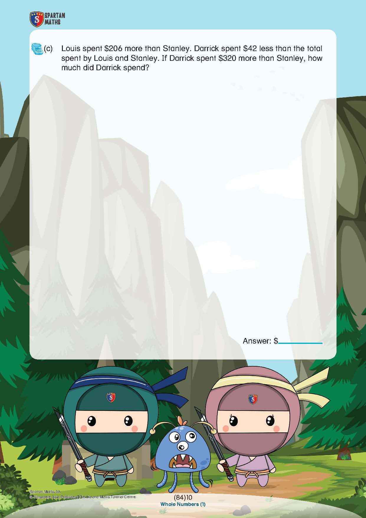 Spartan Maths Primary 5A (Levels 84 to 93)