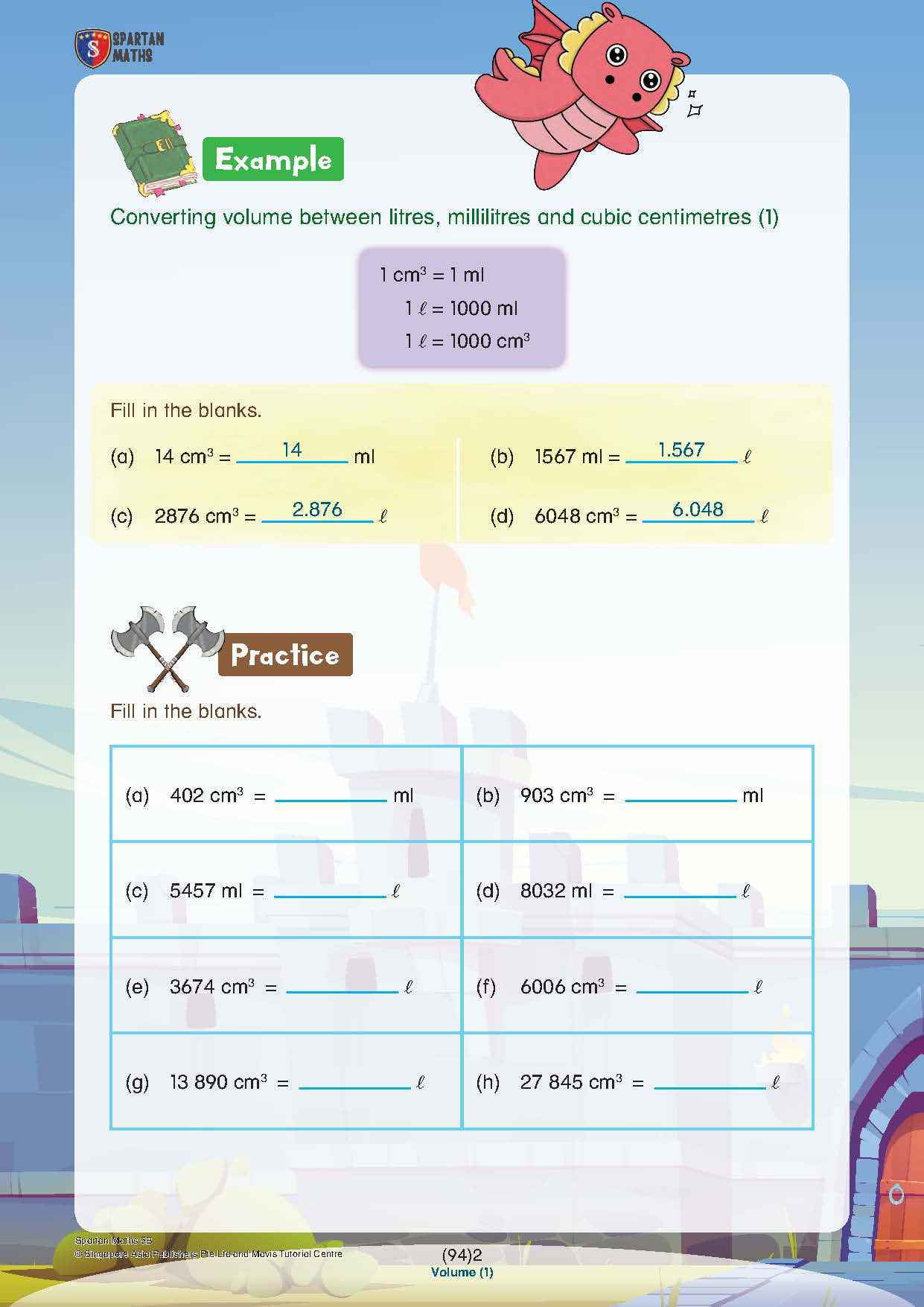 Spartan Maths Primary 5B (Levels 94 to 102)