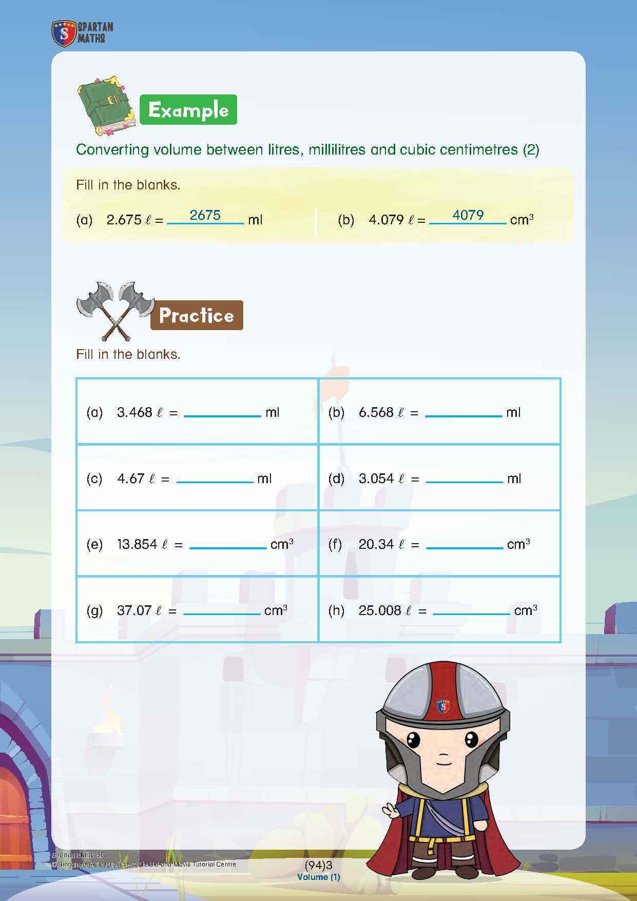 Spartan Maths Primary 5B (Levels 94 to 102)