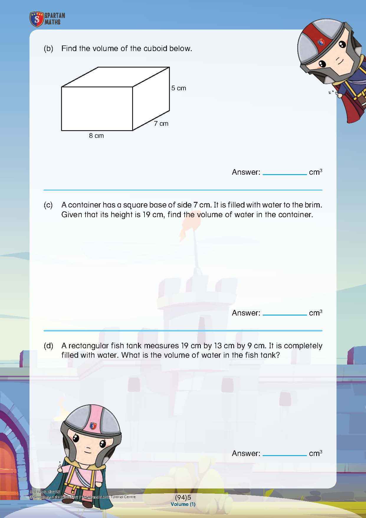 Spartan Maths Primary 5B (Levels 94 to 102)