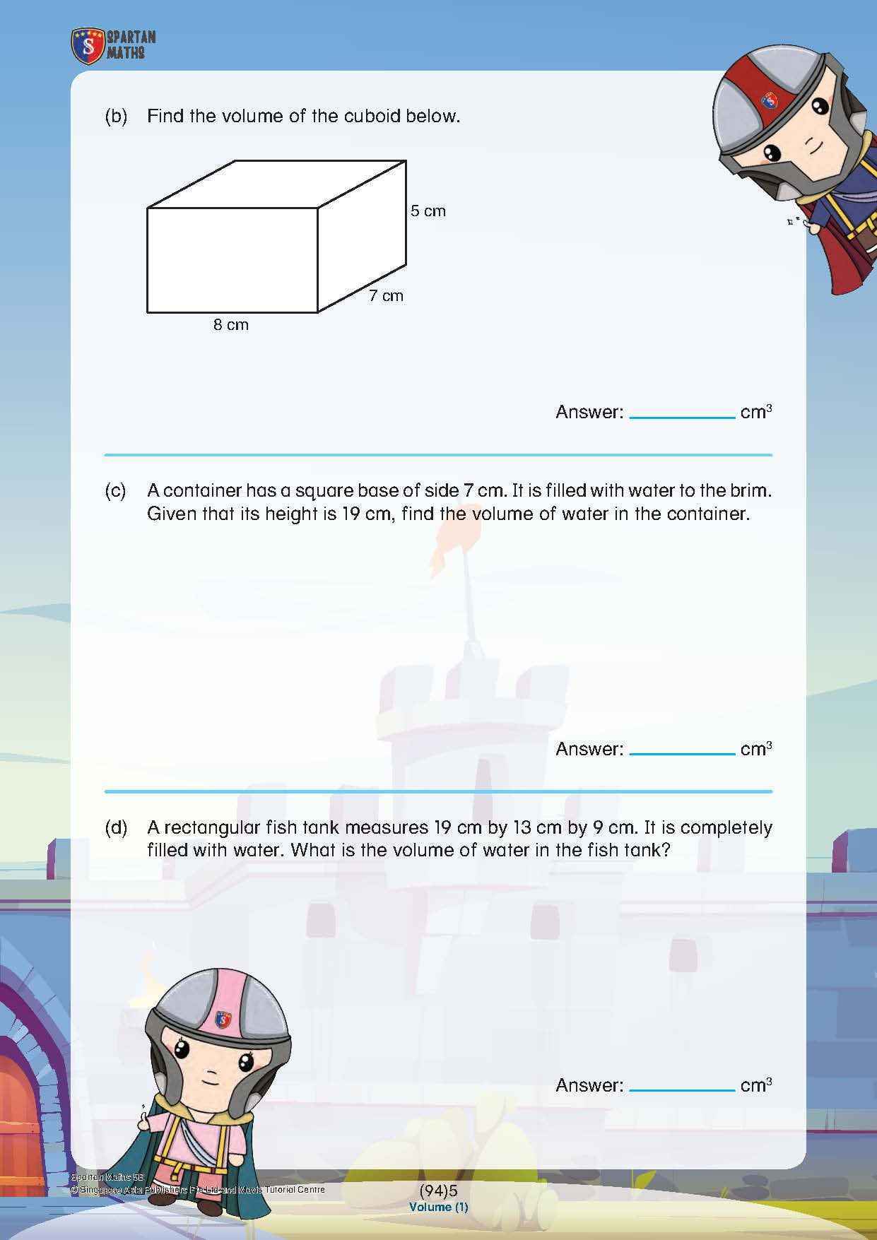 Spartan Maths Primary 5B (Levels 94 to 102)