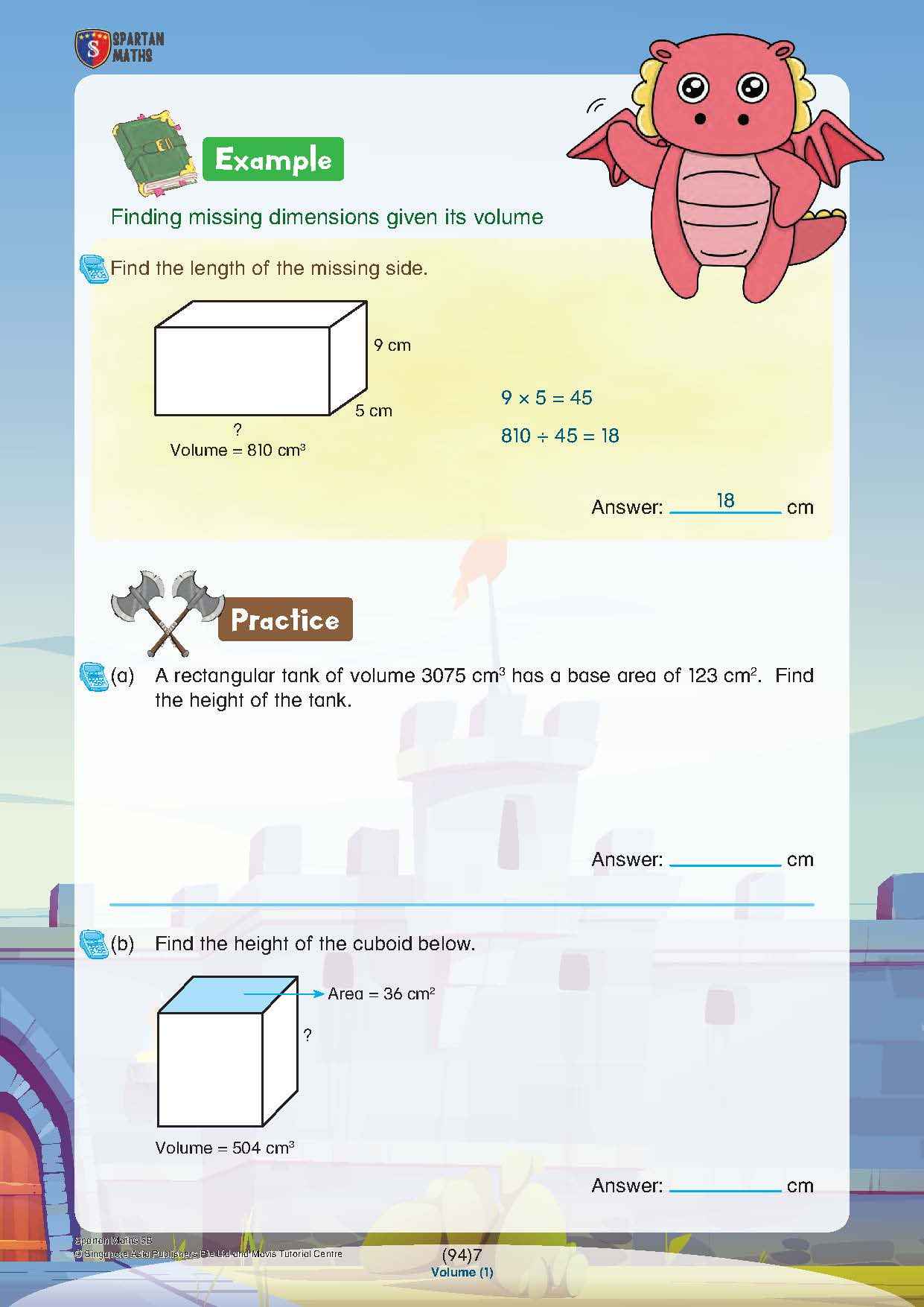 Spartan Maths Primary 5B (Levels 94 to 102)