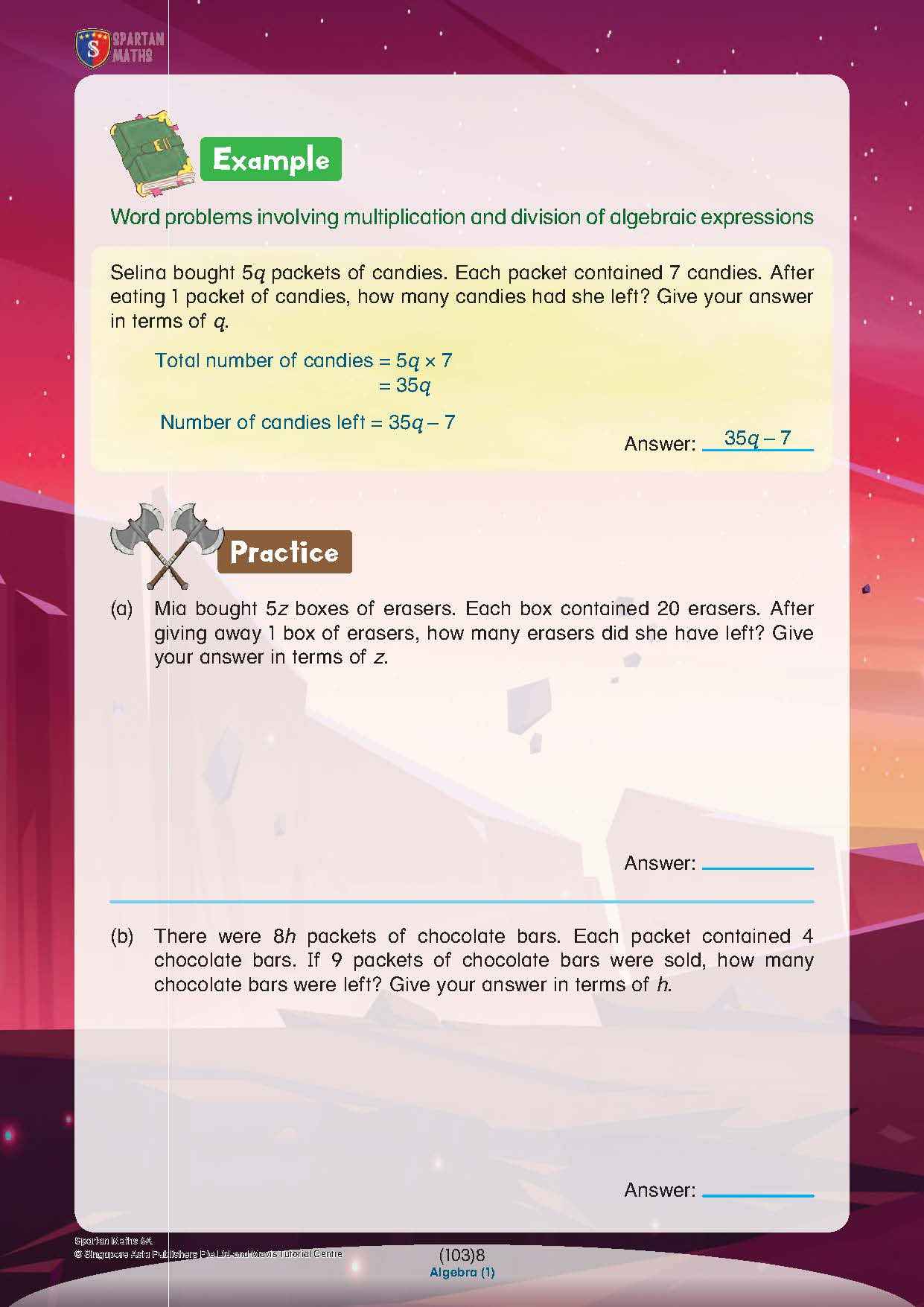 Spartan Maths Primary 6A (Levels 103 to 111)