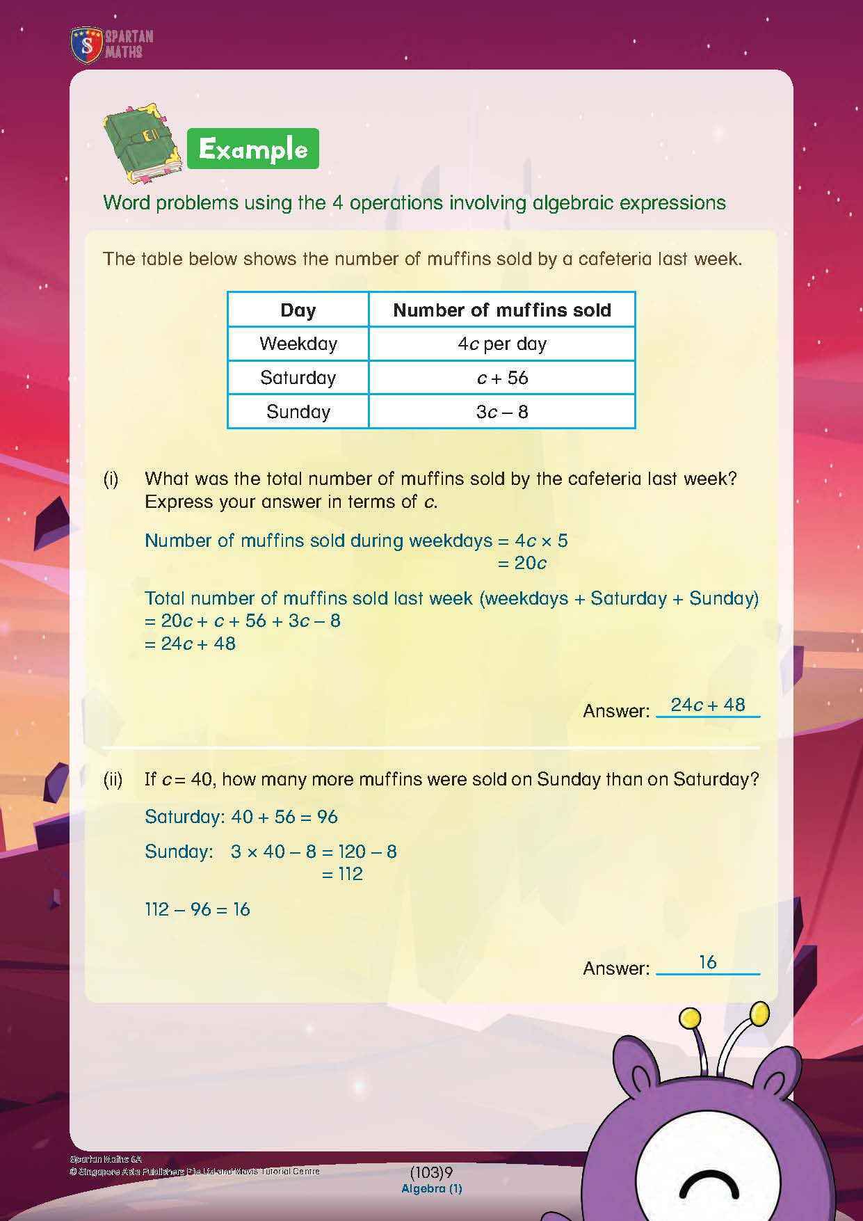 Spartan Maths Primary 6A (Levels 103 to 111)