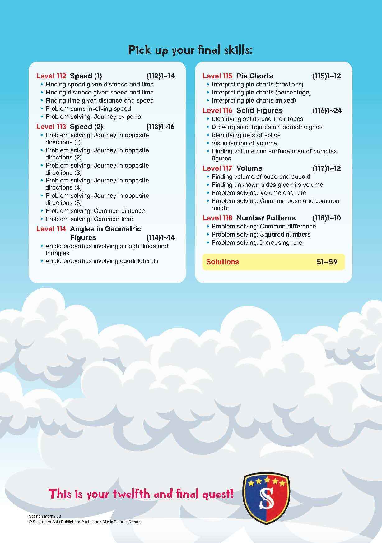Spartan Maths Primary 6B (Levels 112 to 118)