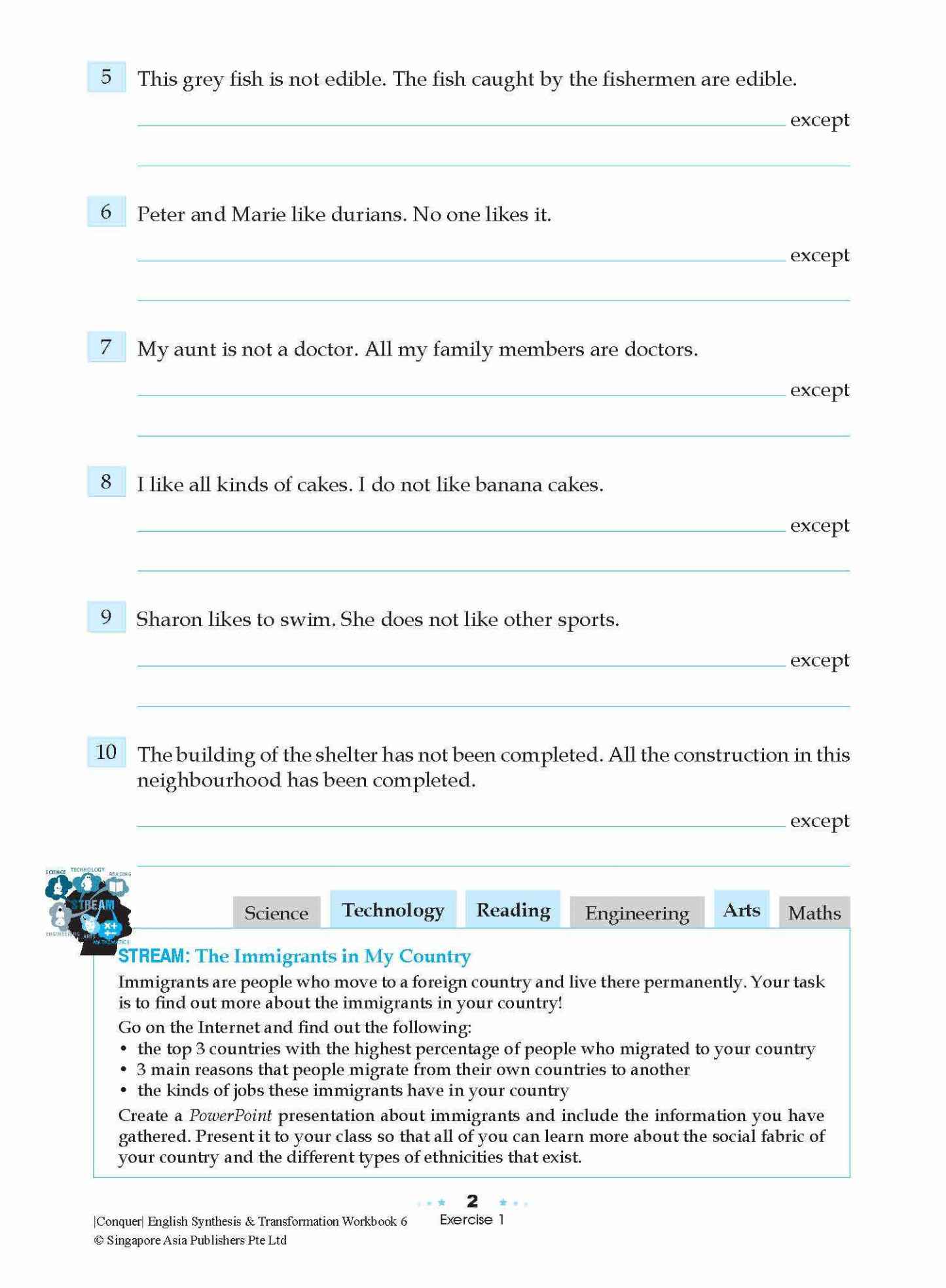 Conquer English Synthesis & Transformation Workbook 6