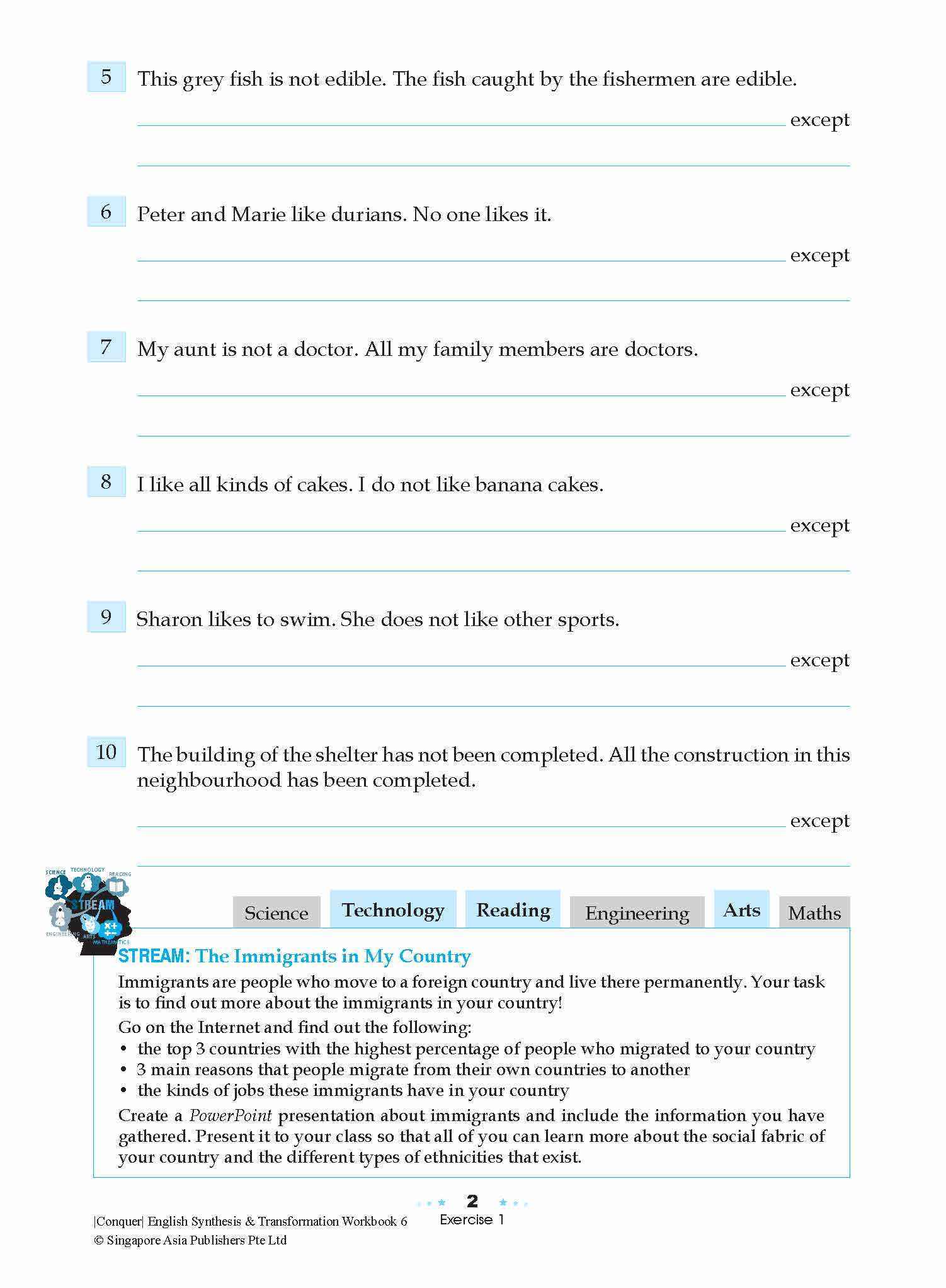 Conquer English Synthesis & Transformation Workbook 6