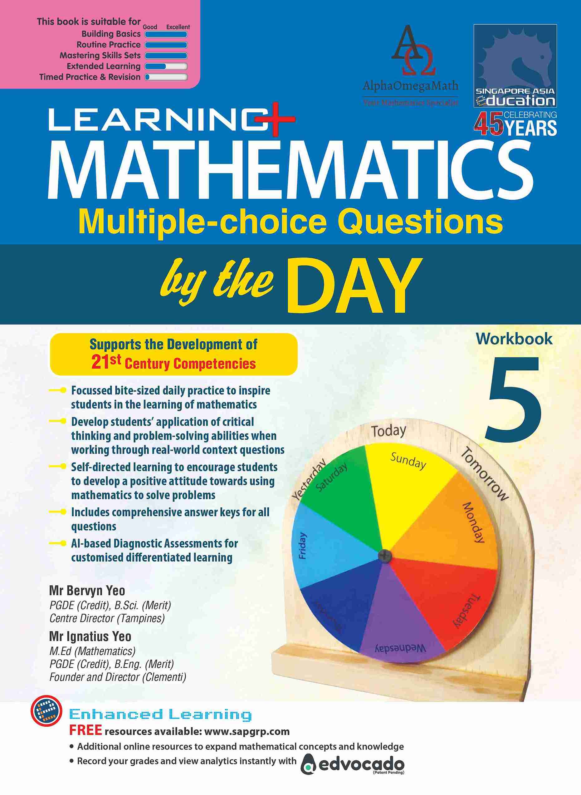LEARNING+ MATHEMATICS Multiple-choice Questions by the DAY Workbook 5