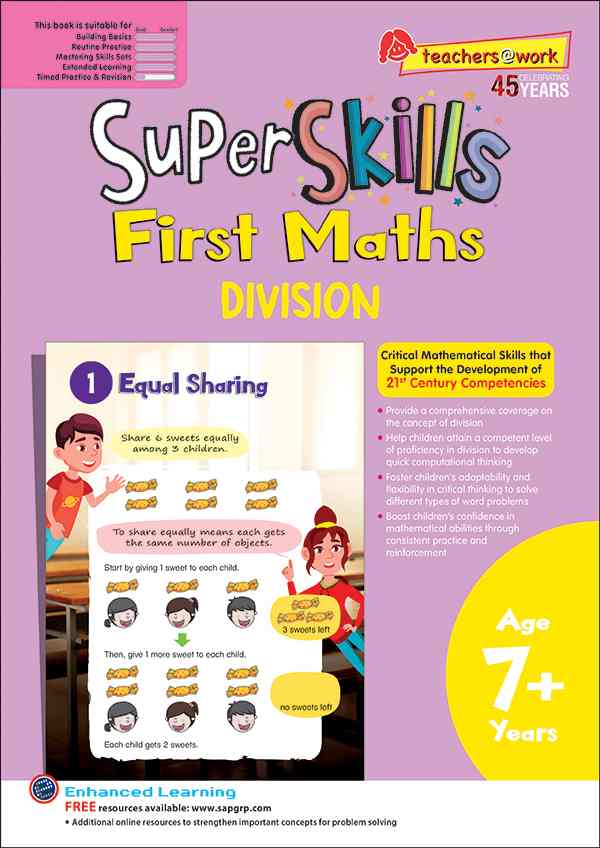 Super Skills First Maths DIVISION Age 7+ Years