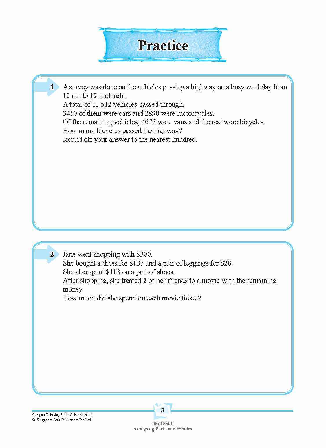 Conquer Thinking Skills & Heuristics Workbook 4