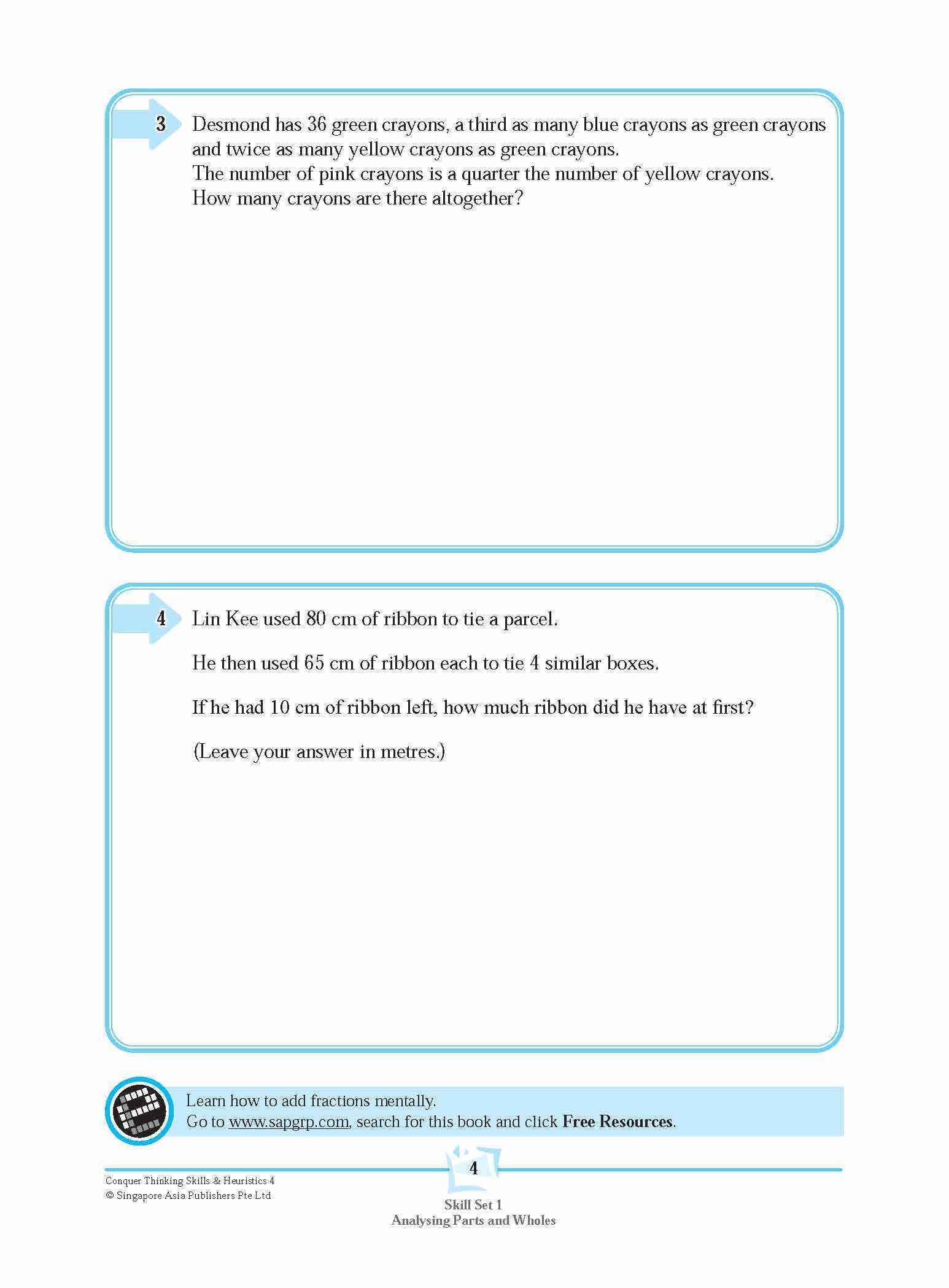 Conquer Thinking Skills & Heuristics Workbook 4