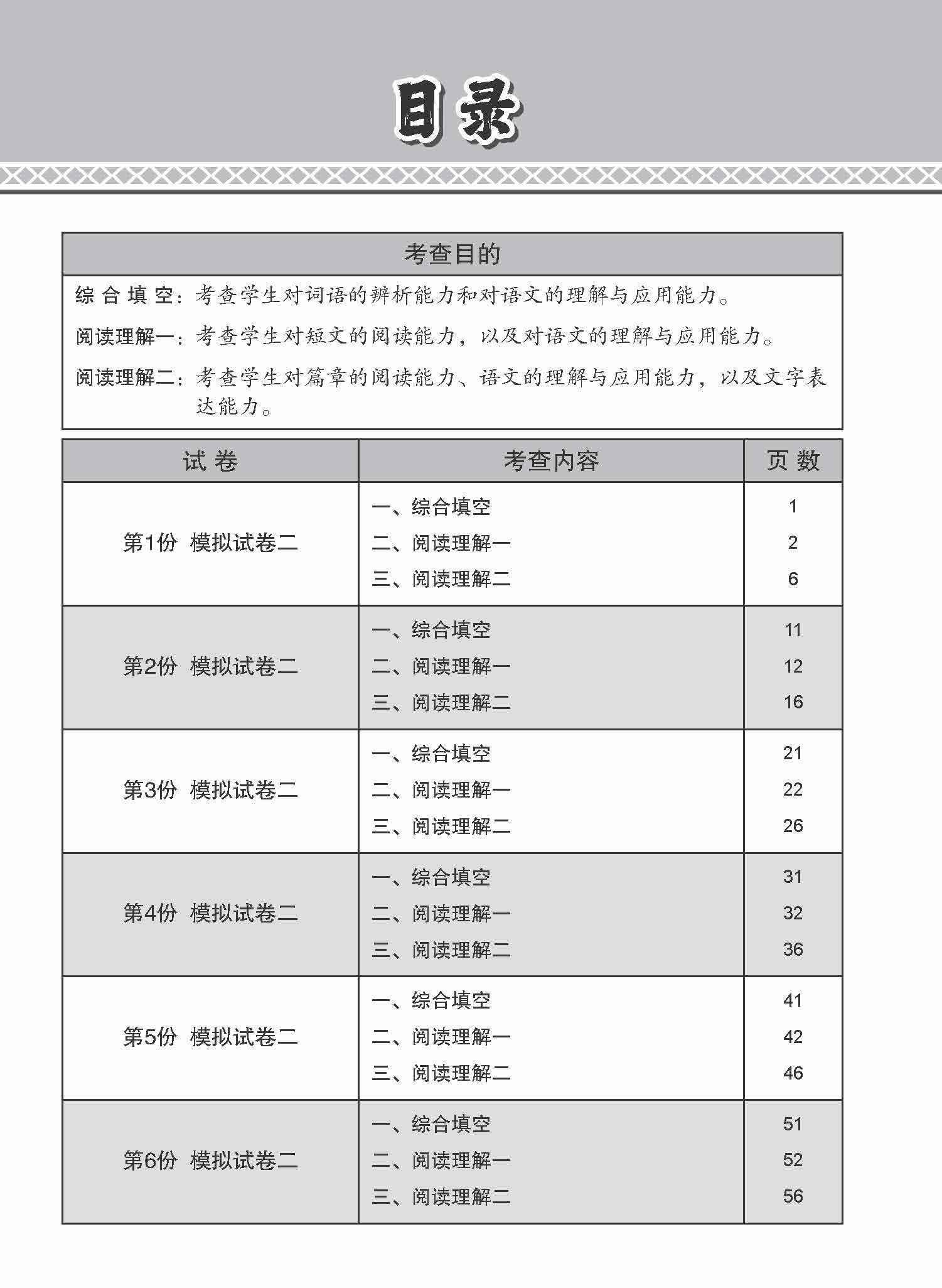全面考关冲刺 N-Level 华文模拟试卷二 / N-Level Chinese Paper 2 Mock Examinations