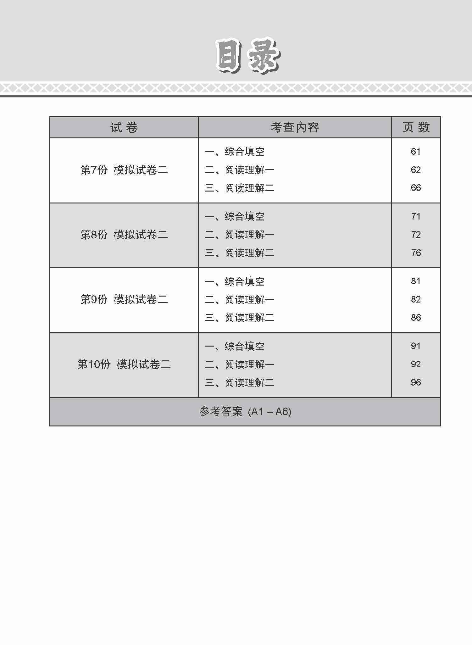 全面考关冲刺 N-Level 华文模拟试卷二 / N-Level Chinese Paper 2 Mock Examinations