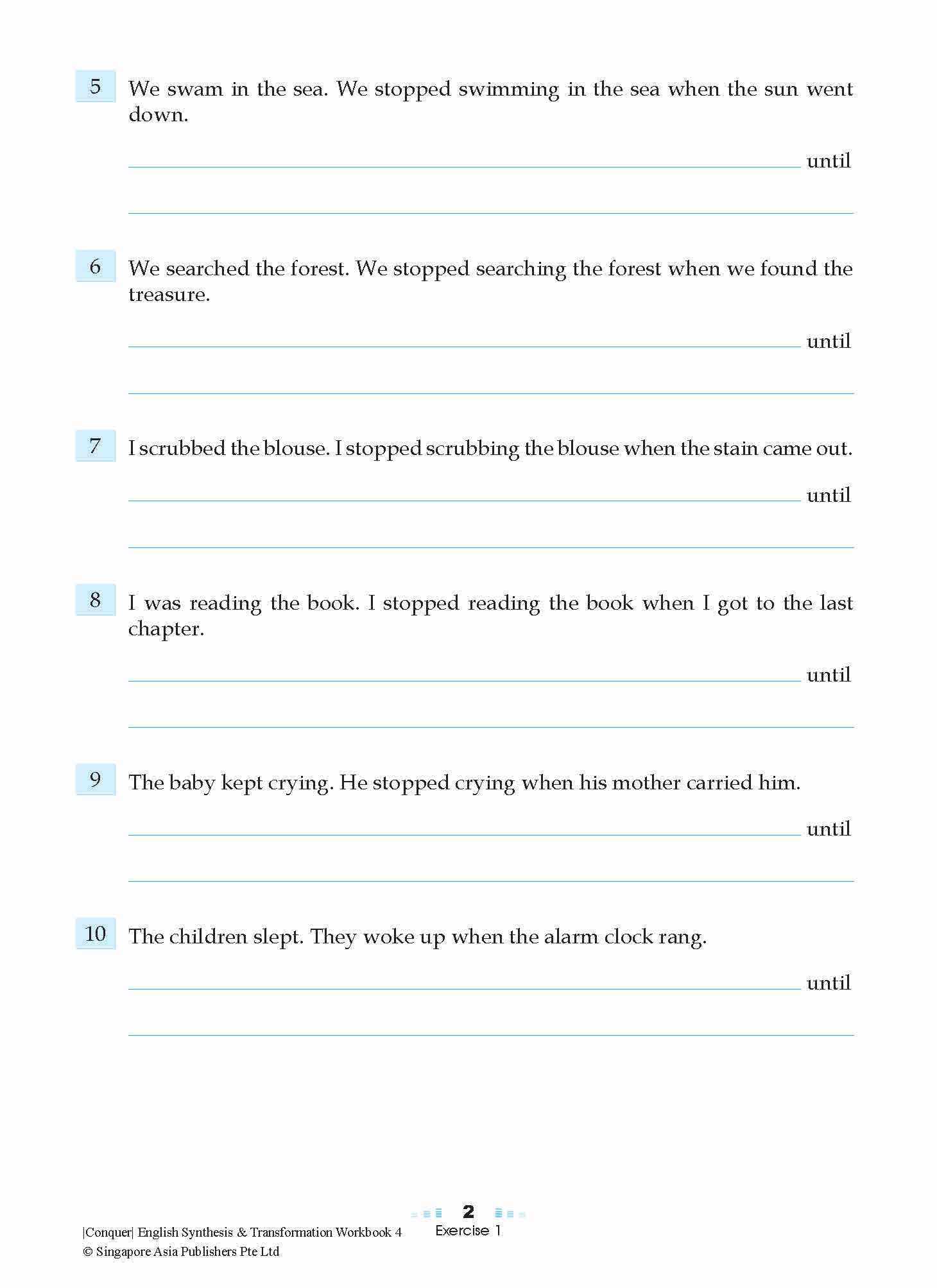 Conquer English Synthesis & Transformation Workbook 4