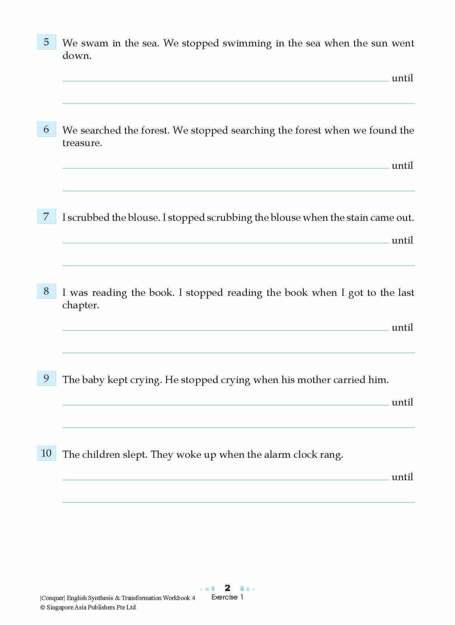 Conquer English Synthesis & Transformation Workbook 4