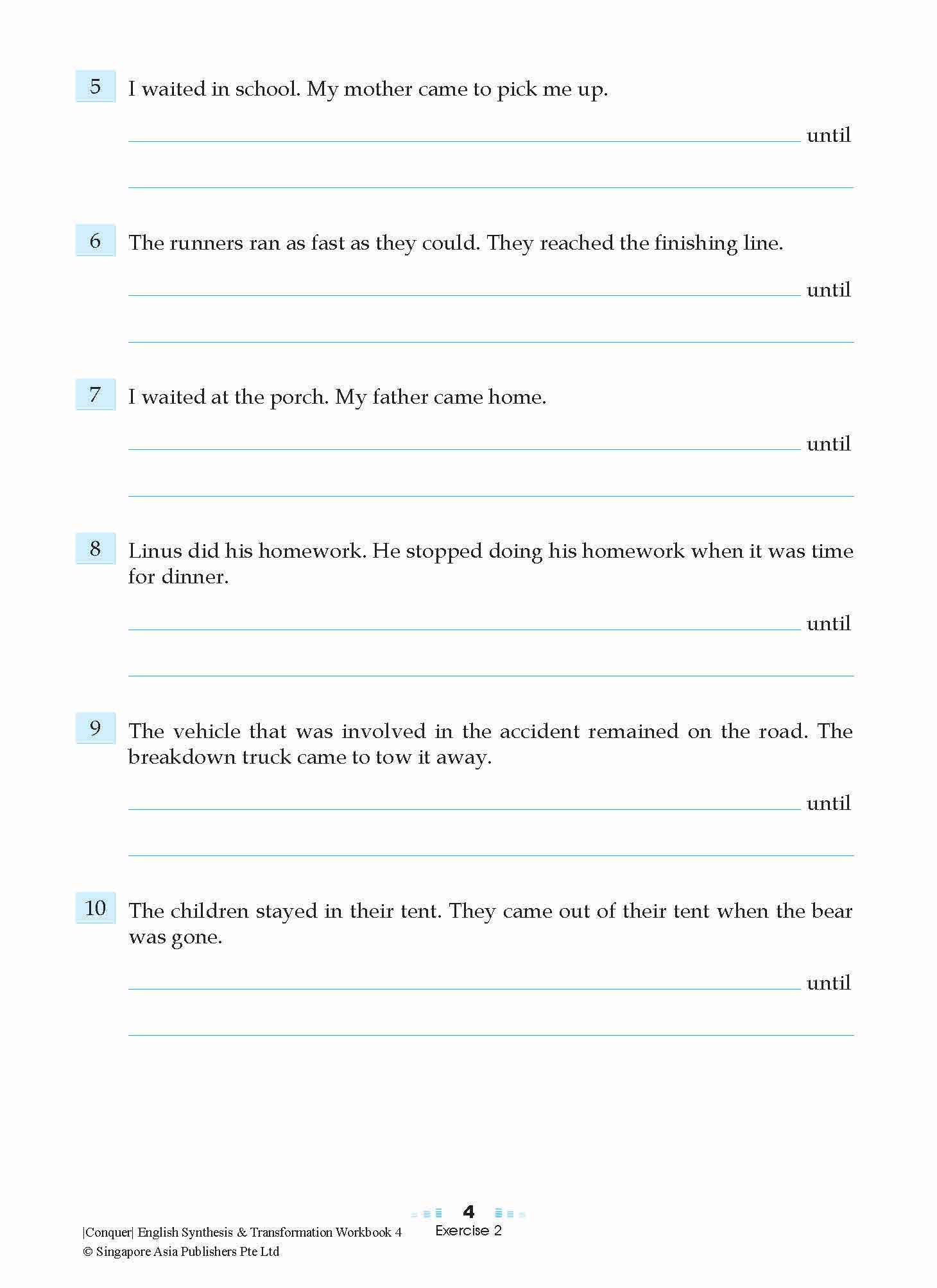 Conquer English Synthesis & Transformation Workbook 4