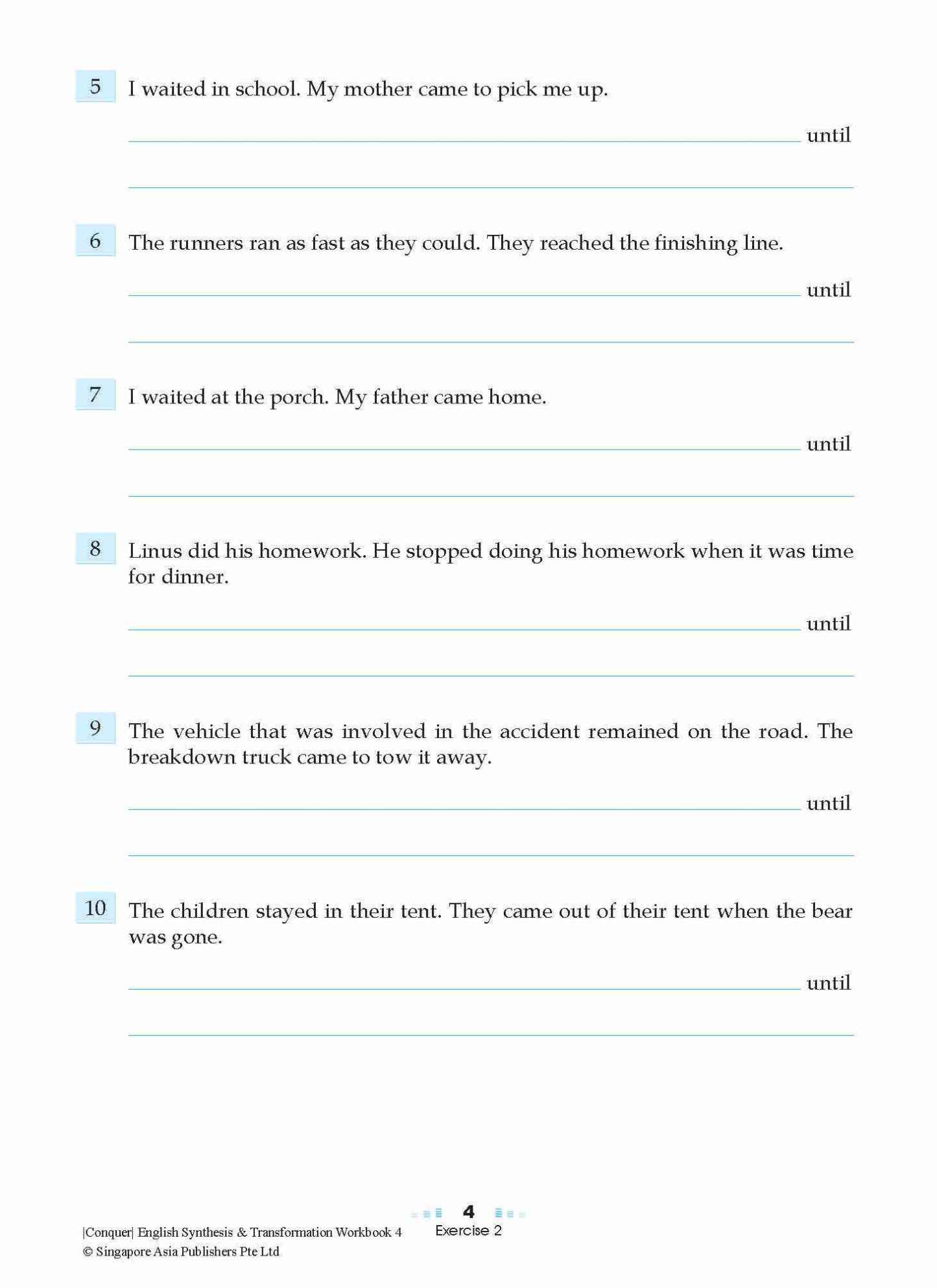 Conquer English Synthesis & Transformation Workbook 4