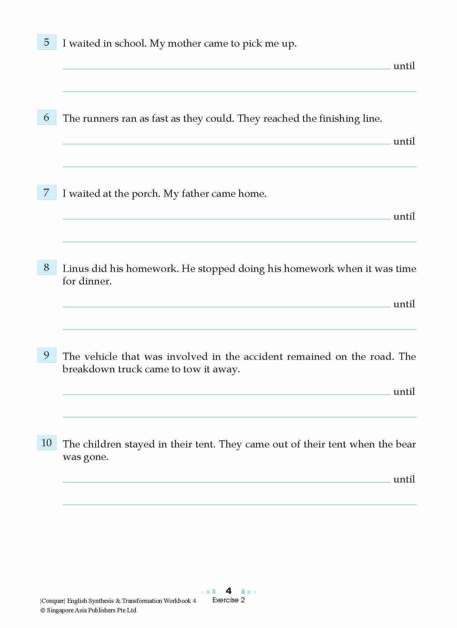 Conquer English Synthesis & Transformation Workbook 4