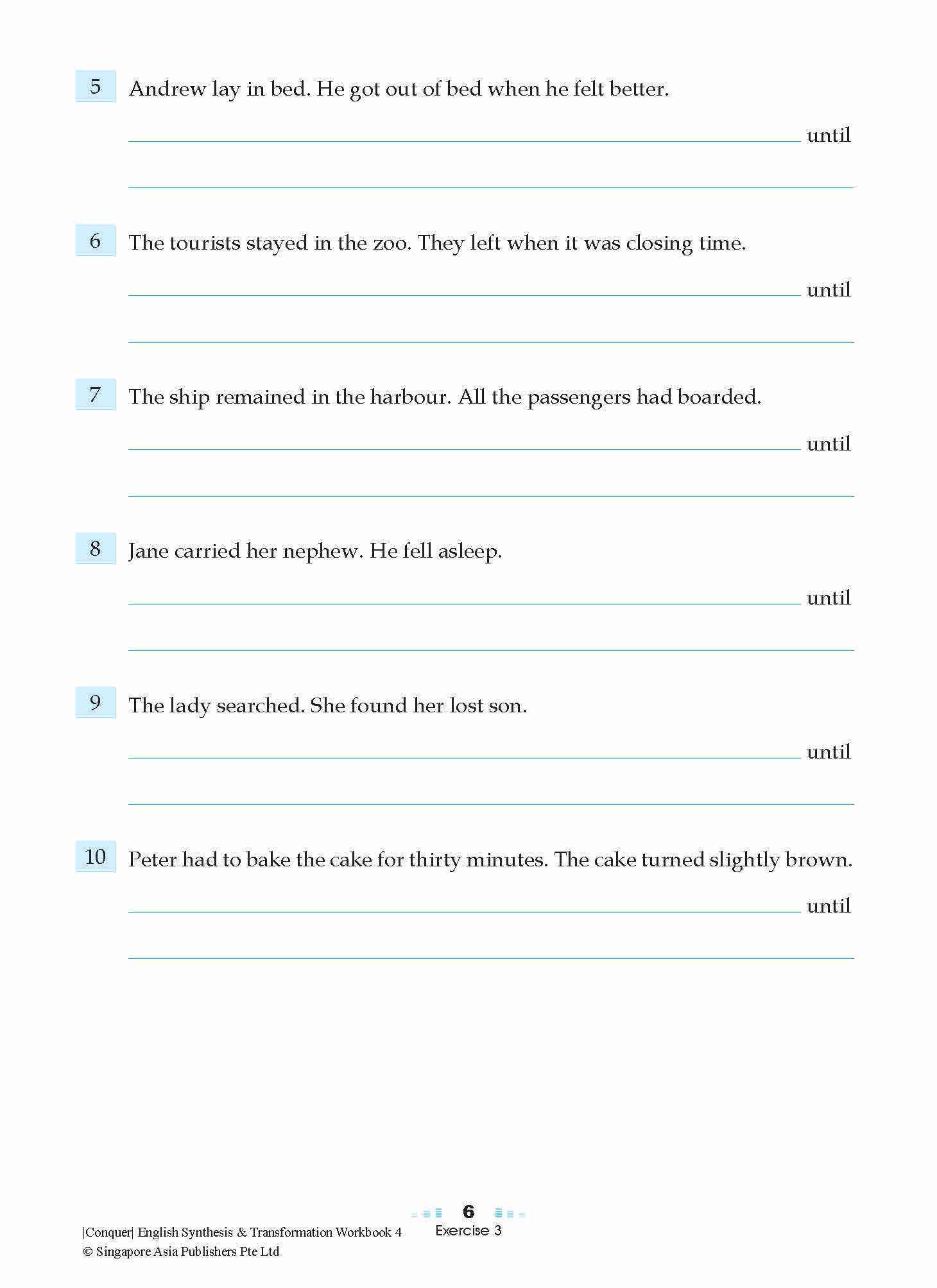Conquer English Synthesis & Transformation Workbook 4