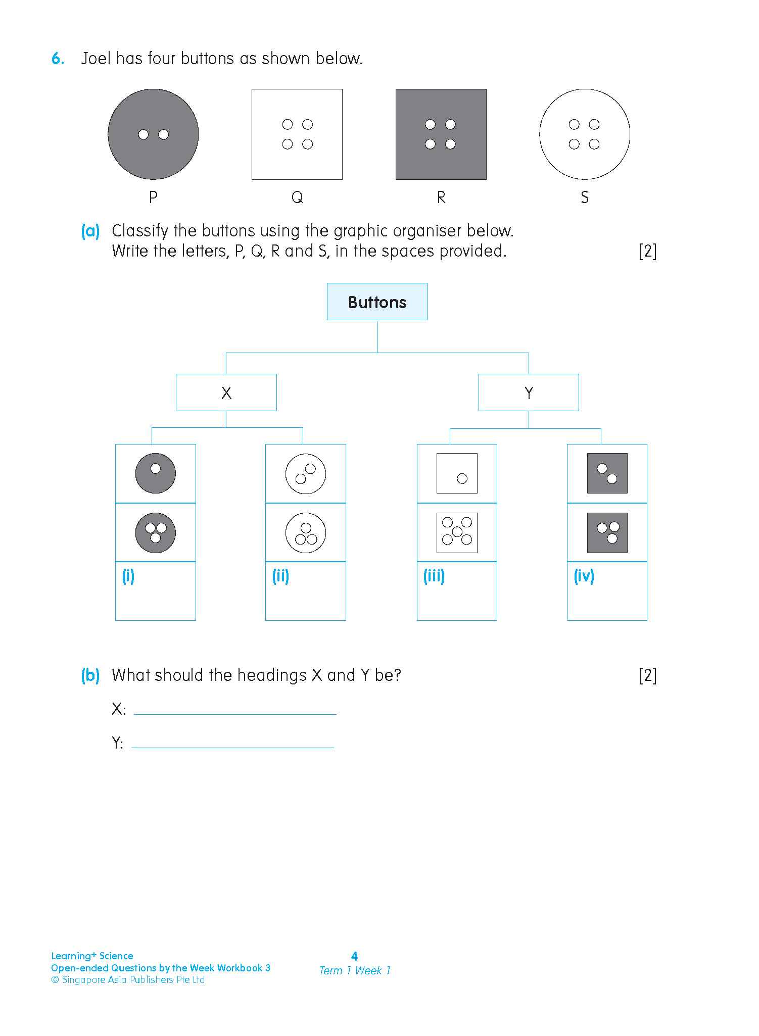 LEARNING+ SCIENCE Open-ended Questions by the WEEK Workbook 3