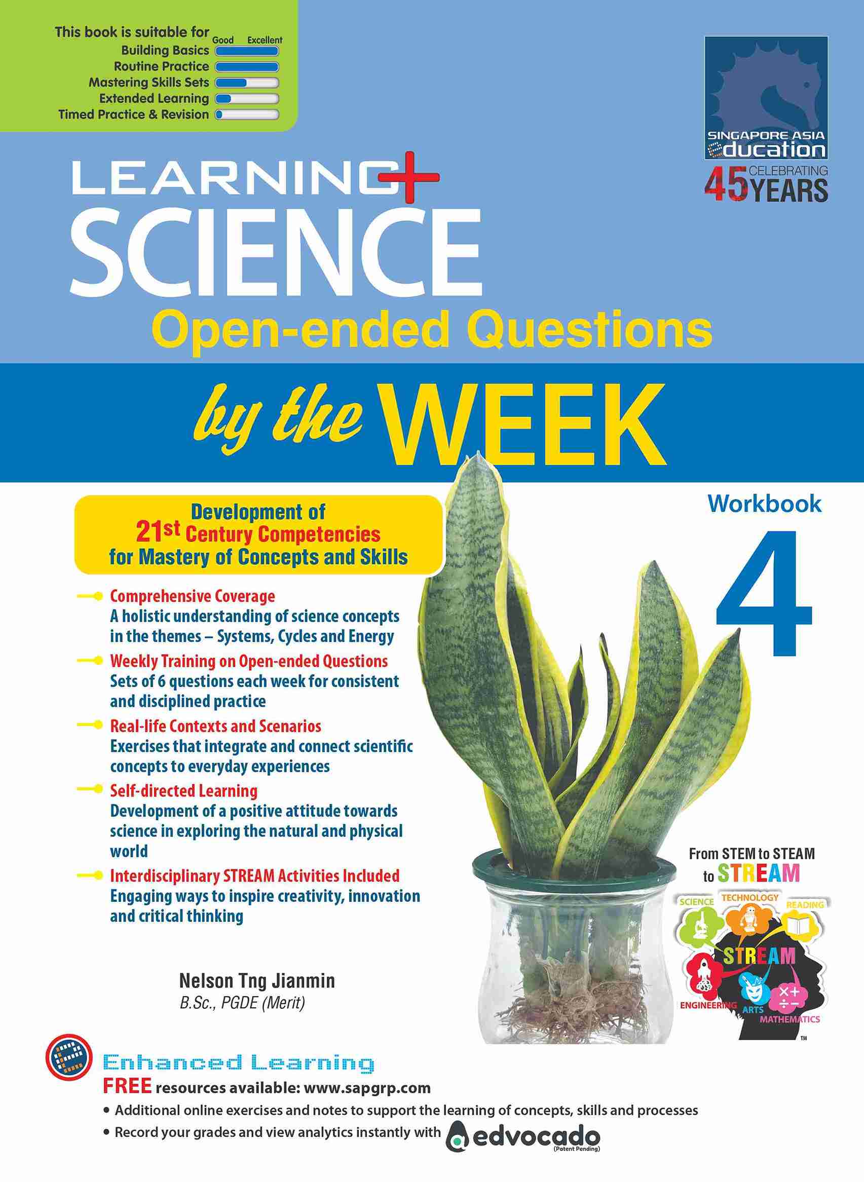 LEARNING+ SCIENCE Open-ended Questions by the WEEK Workbook 4