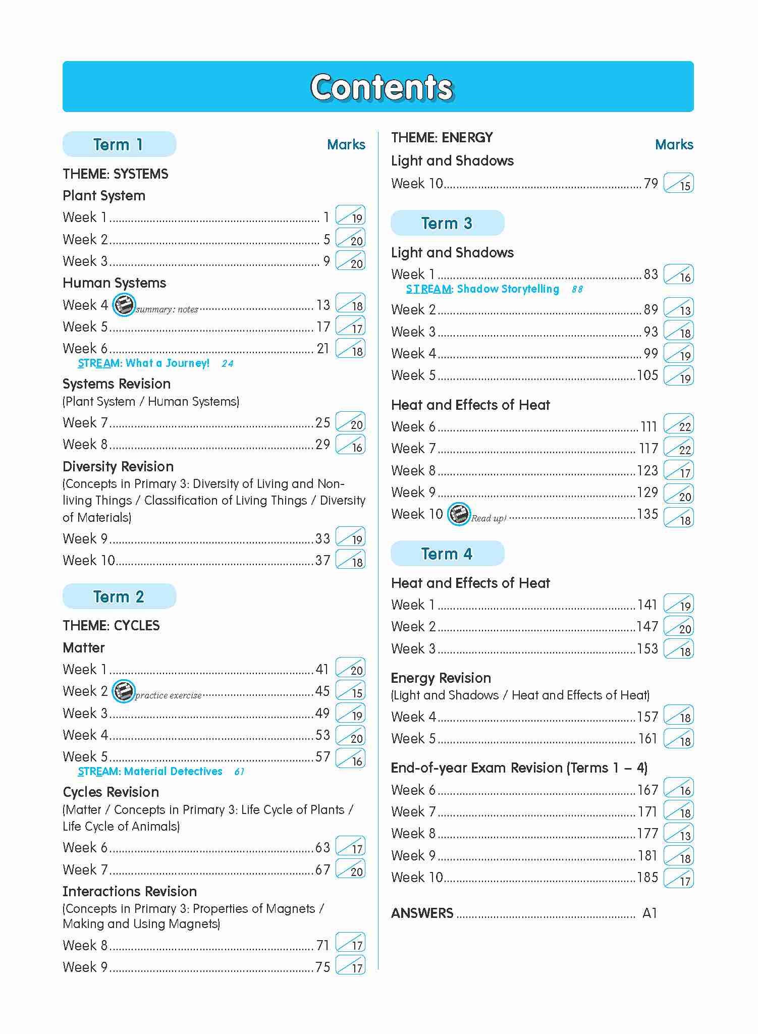 LEARNING+ SCIENCE Open-ended Questions by the WEEK Workbook 4