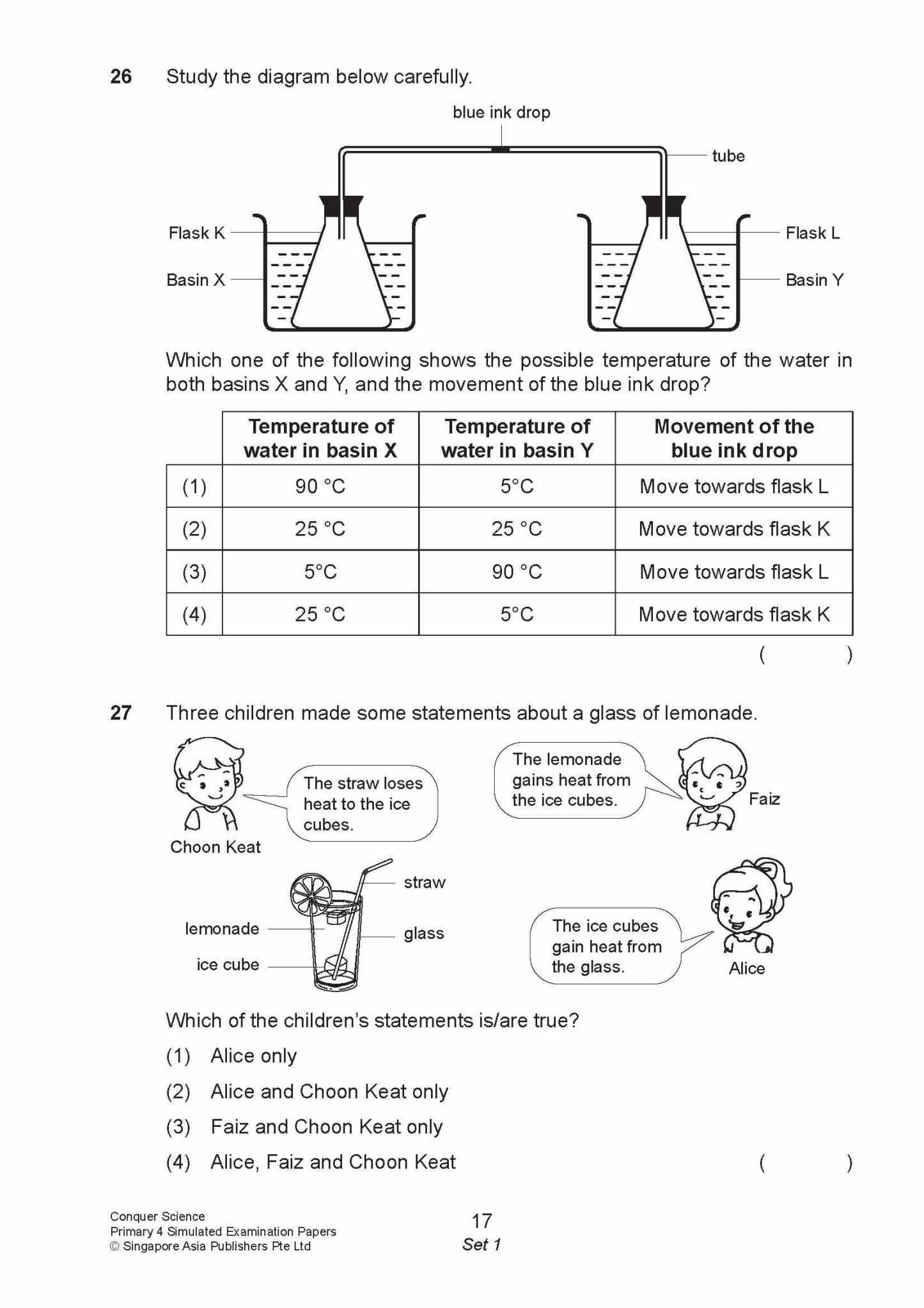 Conquer Science Primary 4 Simulated Examination Papers
